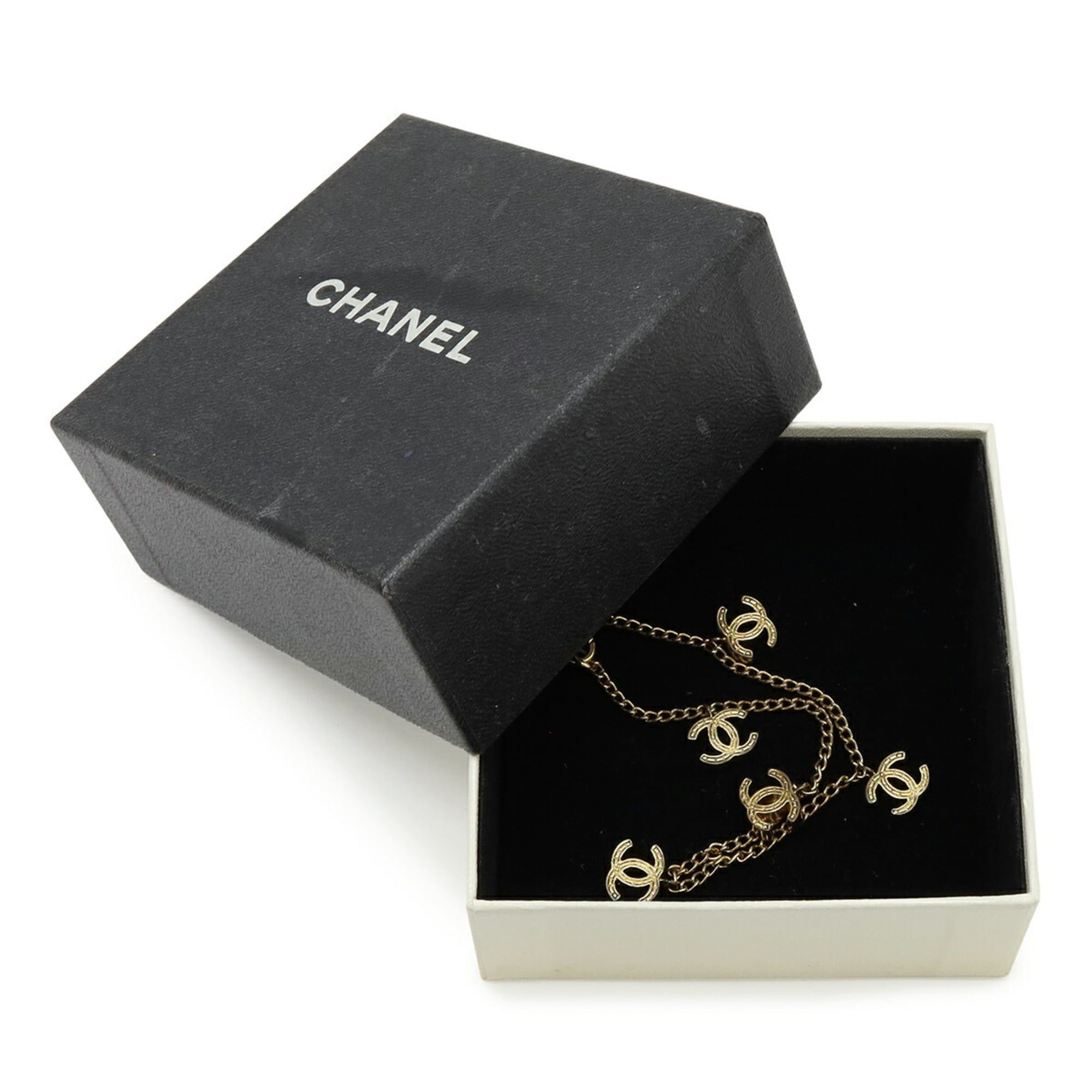 Chanel CHANEL Matelassé Coco Mark Chain Bracelet GP Gold 03P Size ONE SIZE - 7 Thumbnail