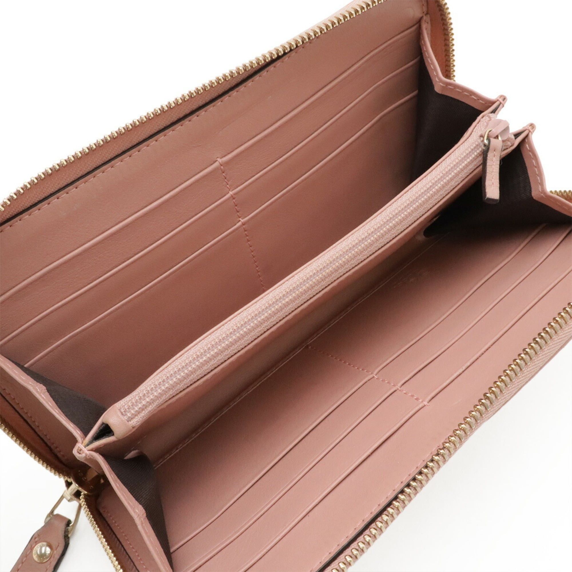 Gucci GUCCI Microguccissima Round Long Wallet, Leather, Pink, 449391 Size ONE SIZE - 6 Thumbnail