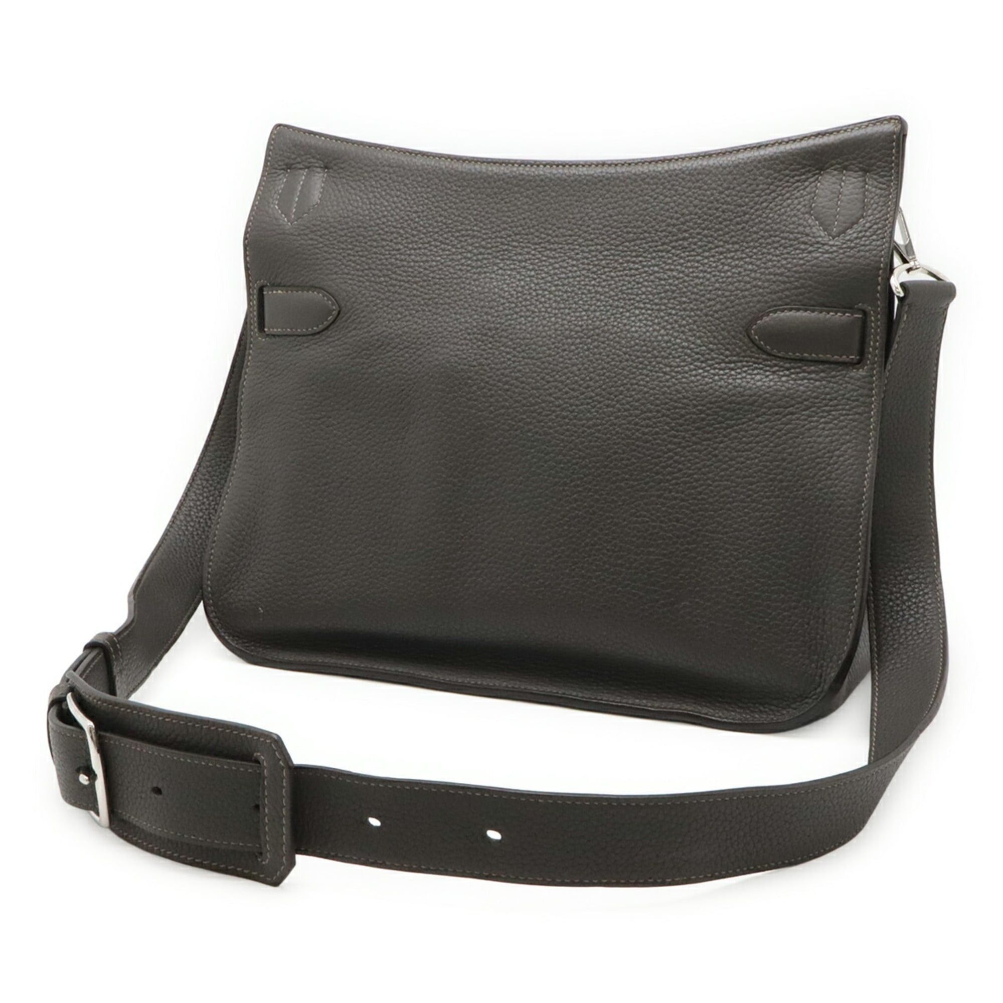 Hermes HERMES Jypsiere 34 Shoulder Bag/Handbag, Togo Leather, Gray, □O Stamp Size ONE SIZE - 3 Thumbnail