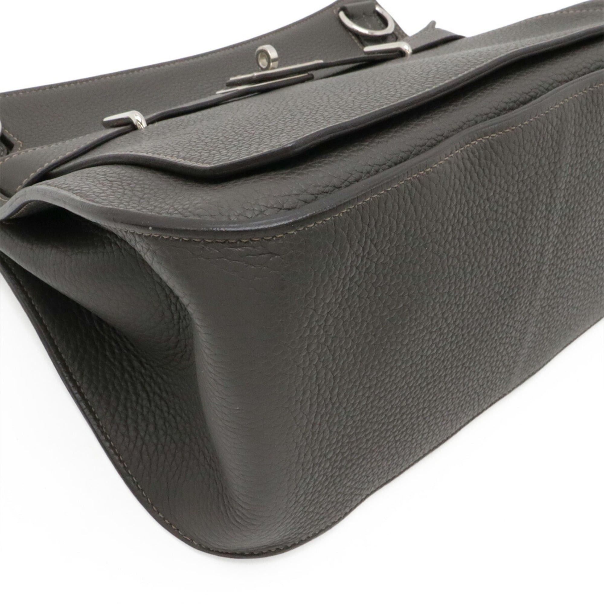 Hermes HERMES Jypsiere 34 Shoulder Bag/Handbag, Togo Leather, Gray, □O Stamp Size ONE SIZE - 4 Thumbnail