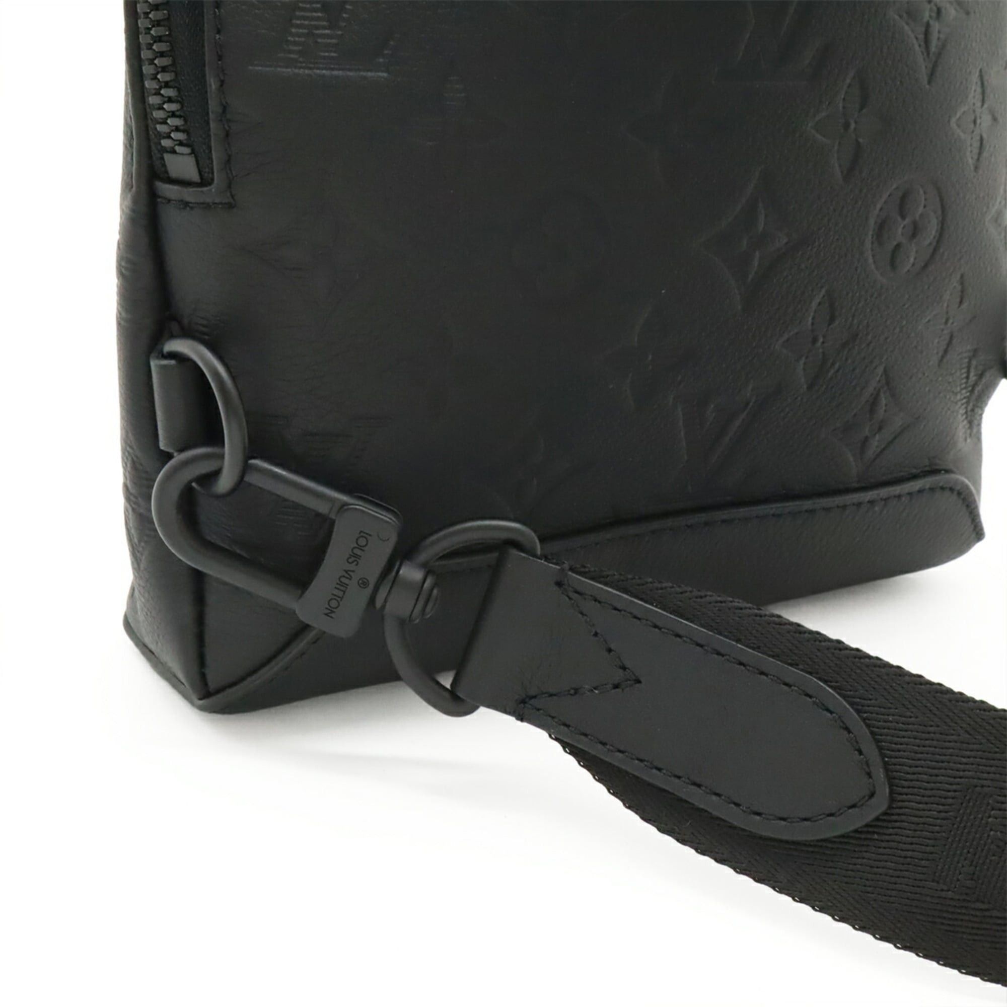 Louis Vuitton Louis Vuitton Monogram Shadow Duo Sling Bag Body Shoulder Noir Black Coin Purse M21890 Size ONE SIZE - 6 Thumbnail