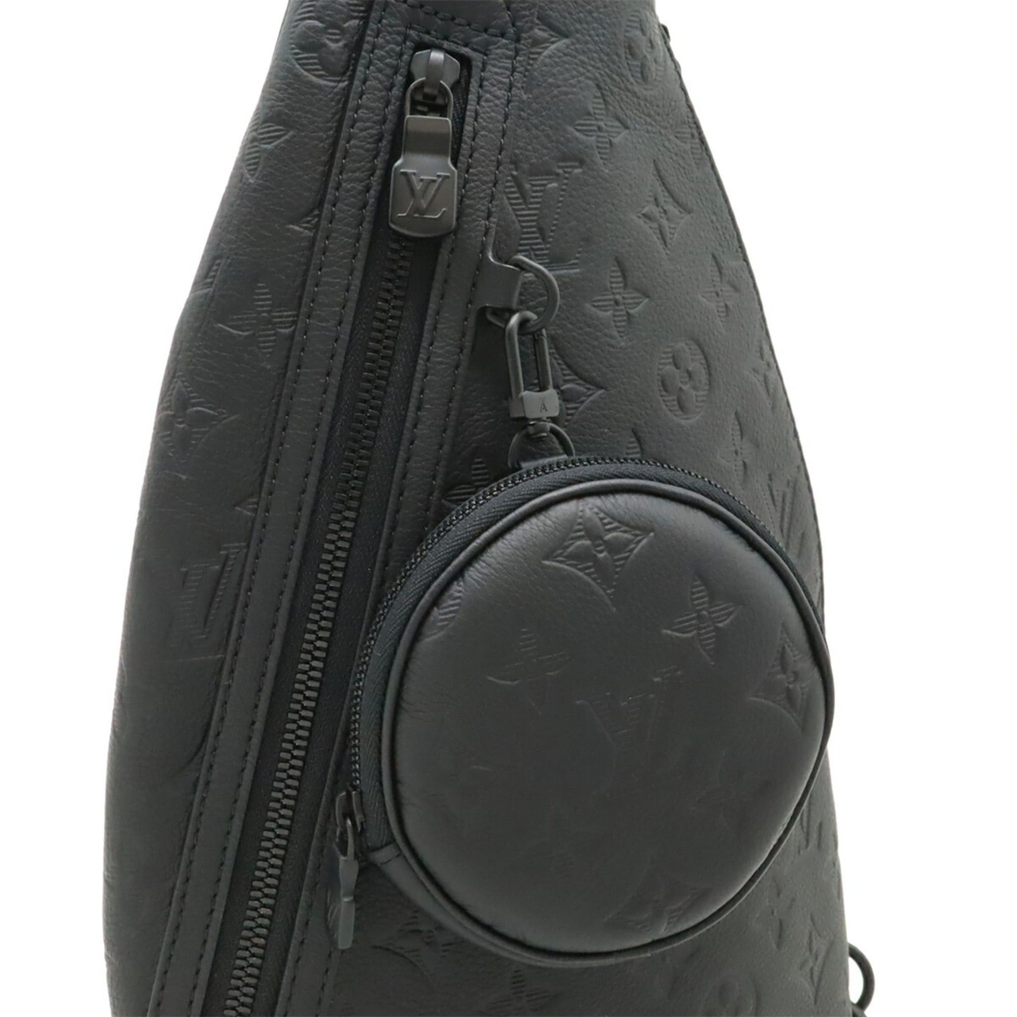 Louis Vuitton Louis Vuitton Monogram Shadow Duo Sling Bag Body Shoulder Noir Black Coin Purse M21890 Size ONE SIZE - 7 Thumbnail