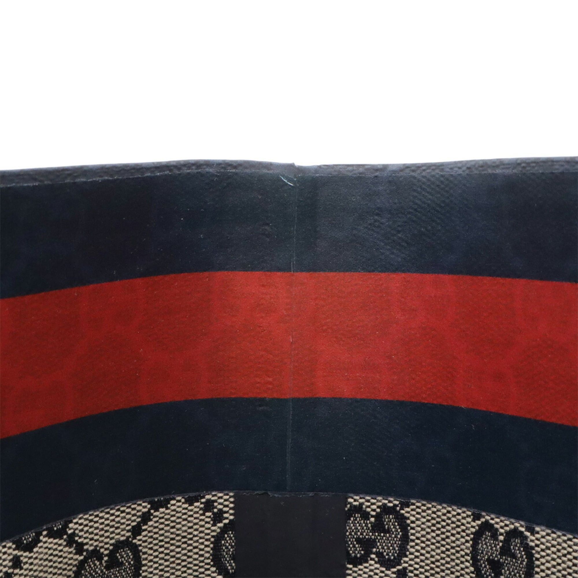 Gucci GUCCI Tortissima GG Canvas Small Tote Bag/Shoulder Bag, Navy Blue, Handbag (Pouch missing), Item No. 788211 Size ONE SIZE - 7 Thumbnail