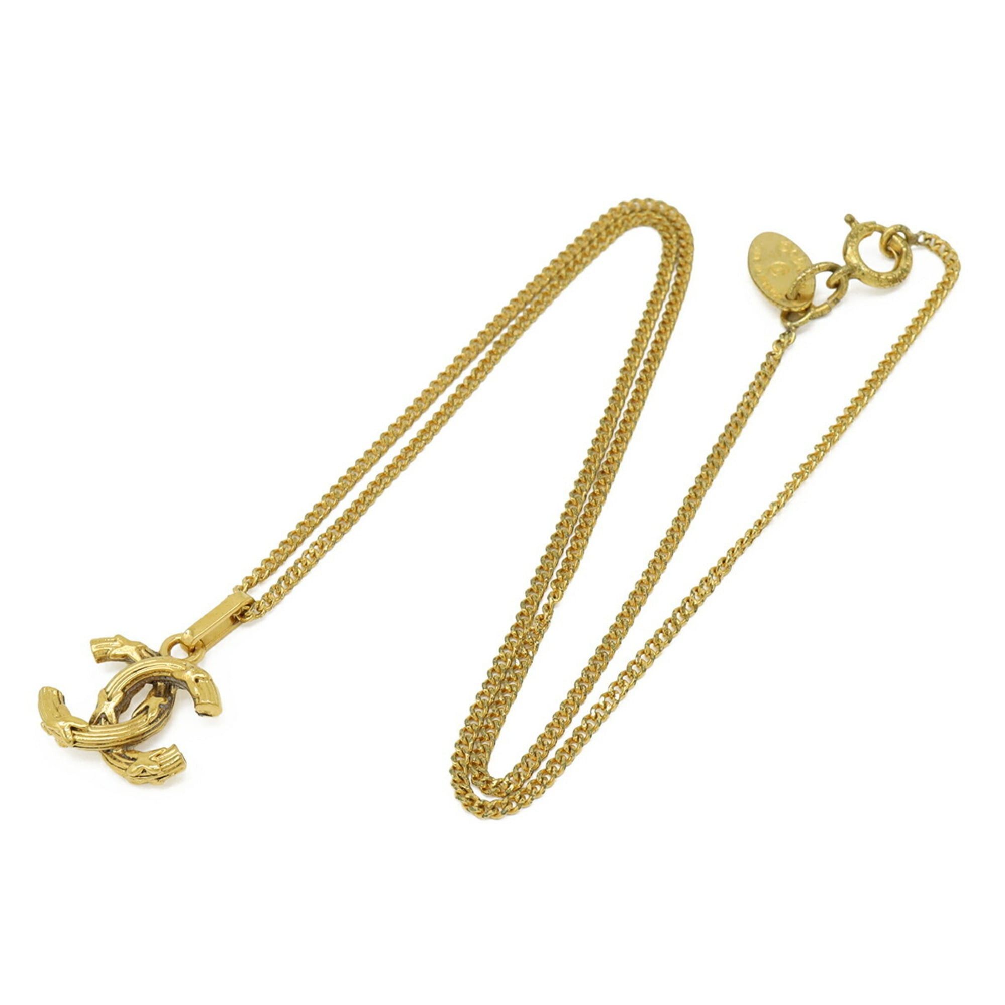 Chanel CHANEL Coco Mark Chain Necklace Pendant GP Gold Size ONE SIZE - 3 Thumbnail