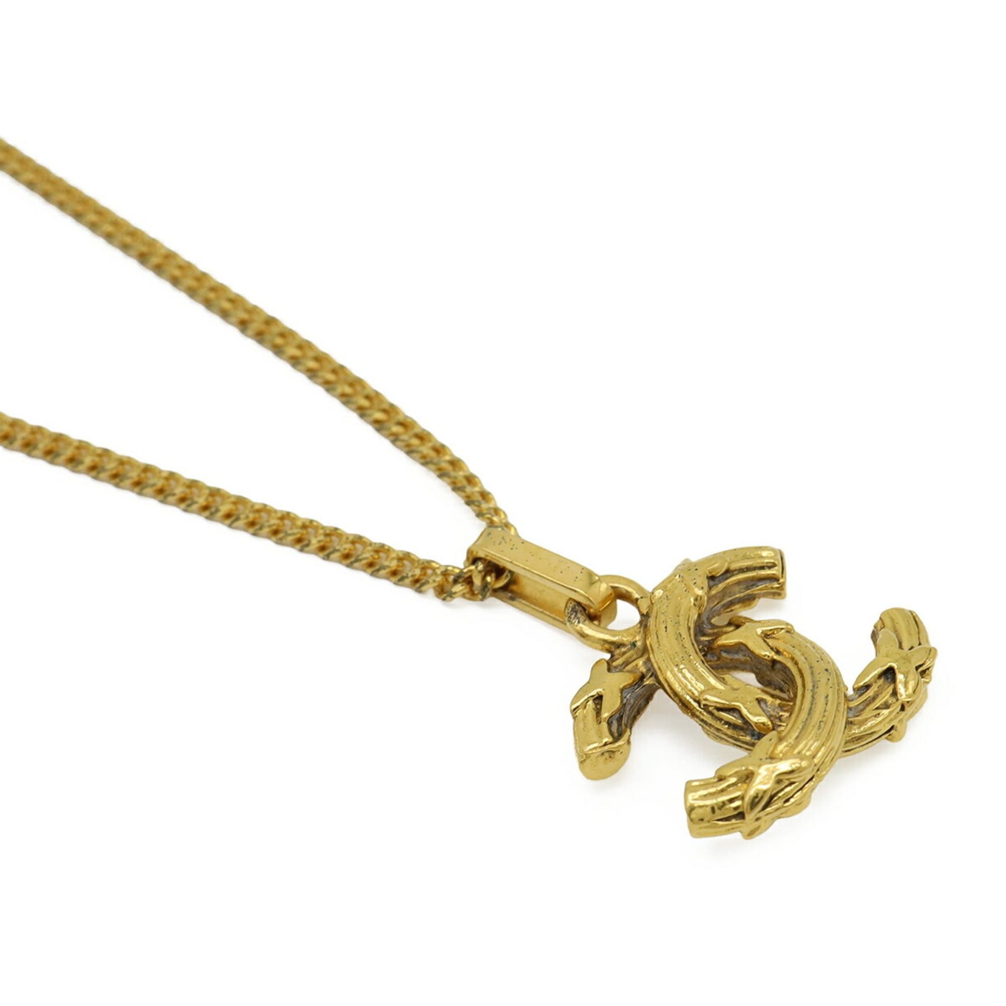 Chanel CHANEL Coco Mark Chain Necklace Pendant GP Gold Size ONE SIZE - 5 Thumbnail