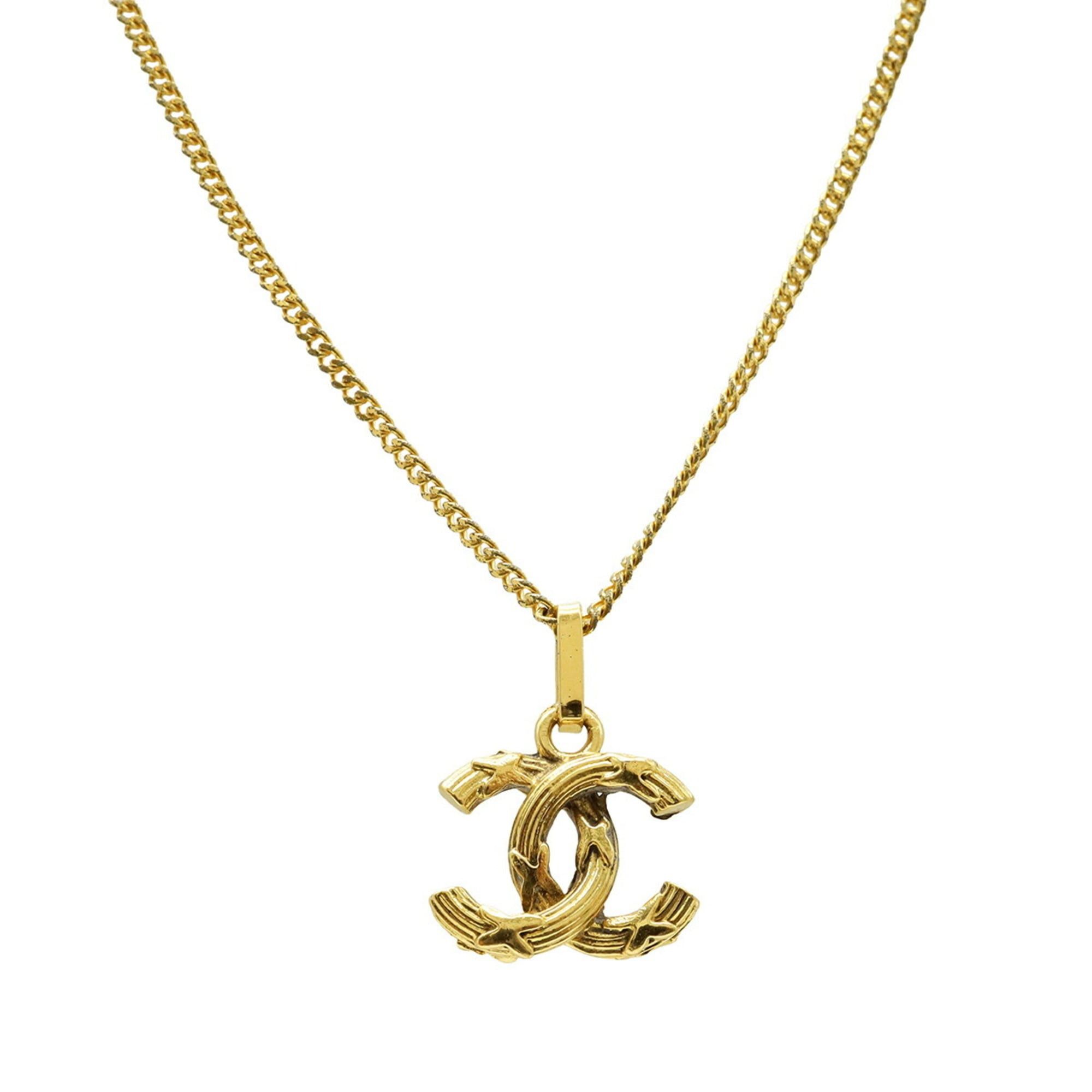 Chanel CHANEL Coco Mark Chain Necklace Pendant GP Gold Size ONE SIZE - 2 Thumbnail