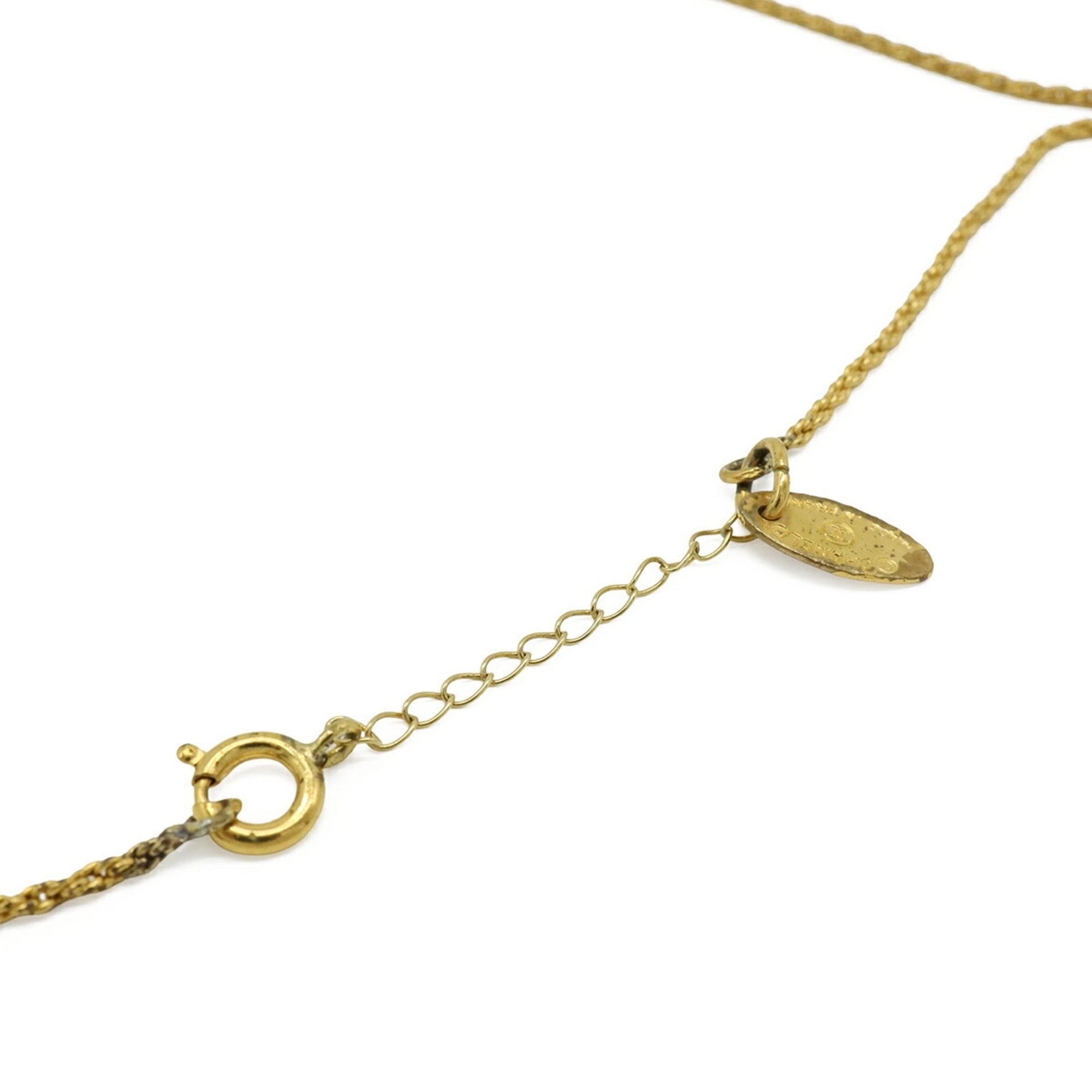 Chanel CHANEL Coco Mark Circle Necklace Pendant GP Gold Size ONE SIZE - 6 Thumbnail