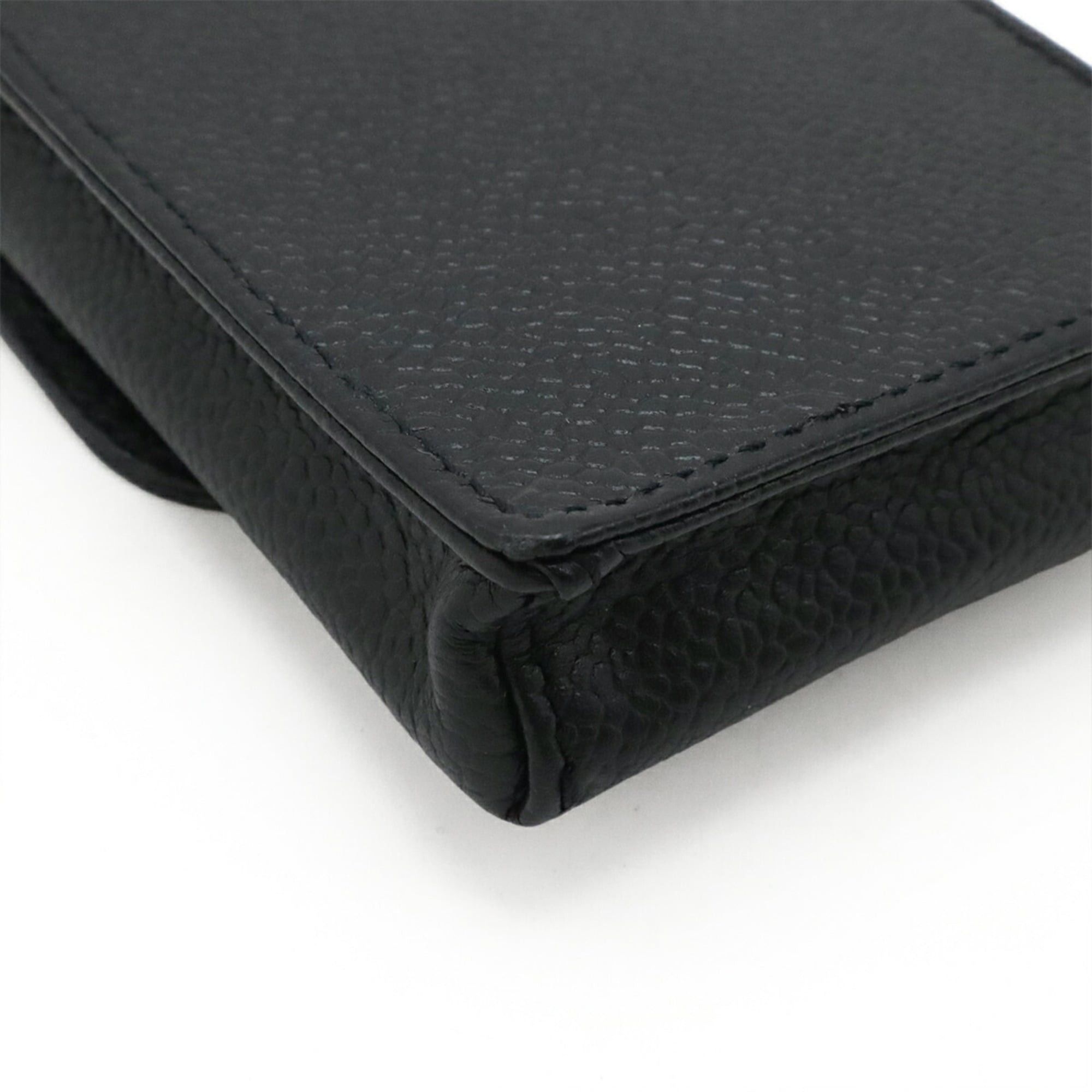 Chanel CHANEL Coco Mark Cigarette Case, Tobacco iQOS Handbag Pouch, Caviar Leather, Black A13511 Size ONE SIZE - 4 Thumbnail