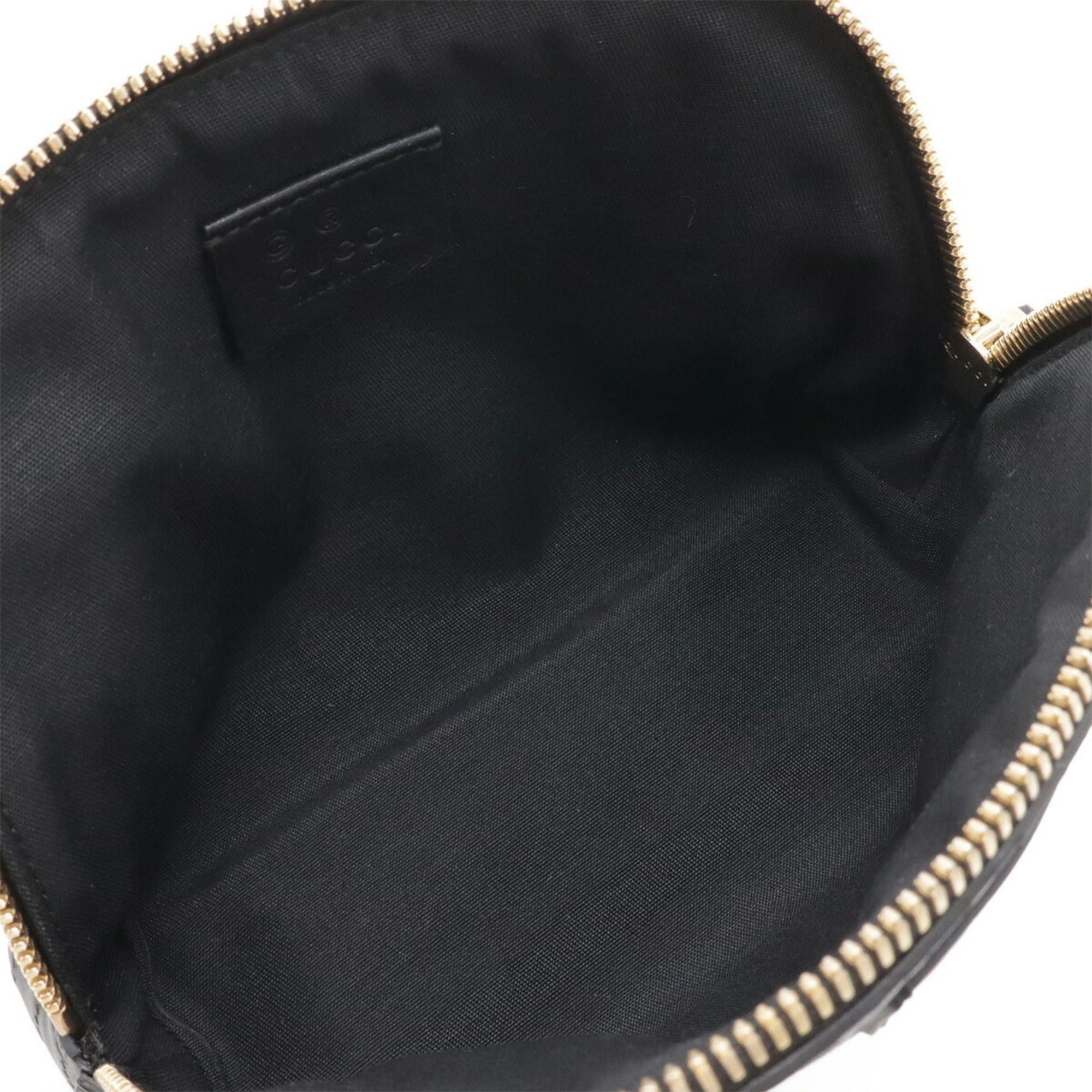 Gucci GUCCI Microguccissima Handbag Pouch Multi-Pouch Leather Black 449893 Size ONE SIZE - 6 Thumbnail