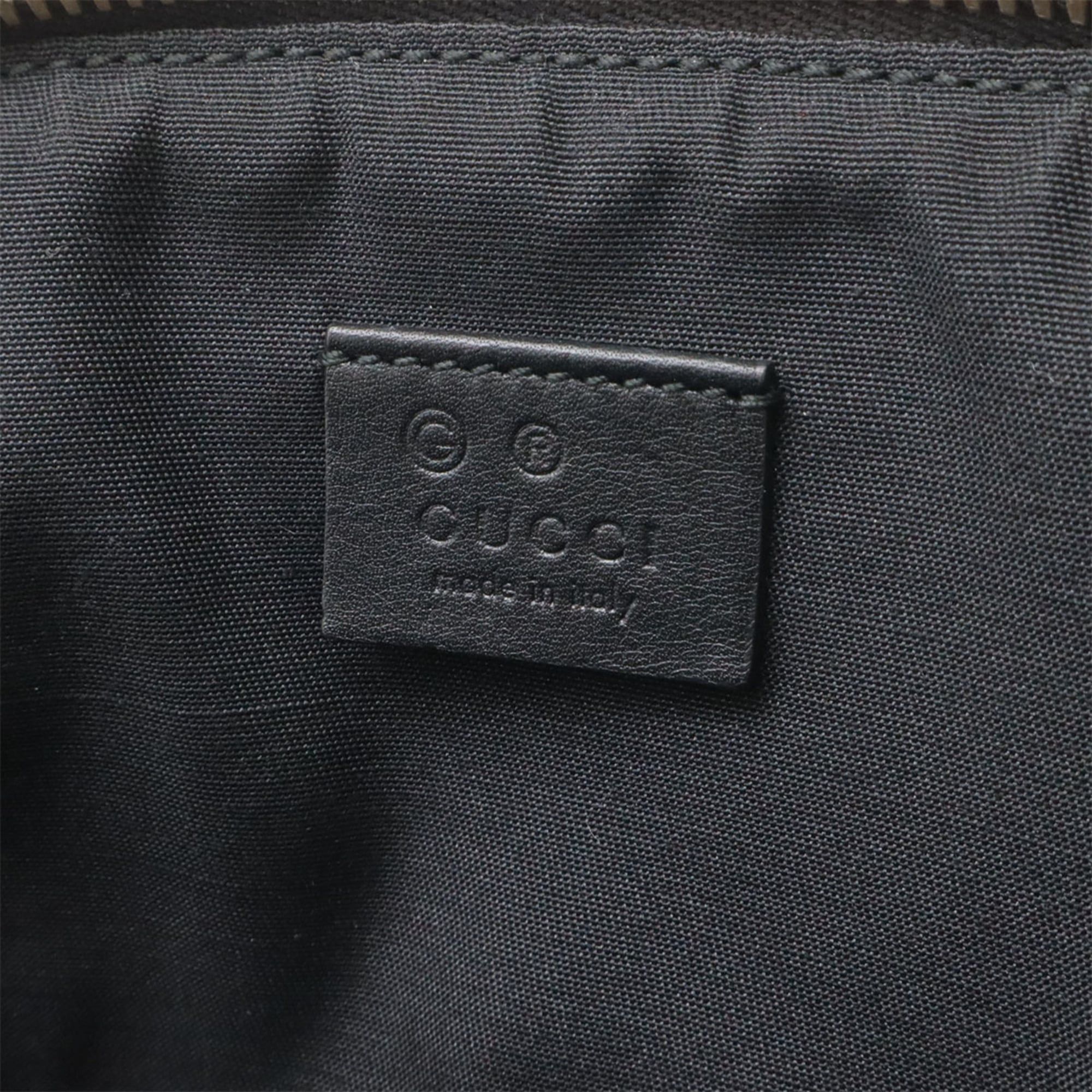 Gucci GUCCI Microguccissima Handbag Pouch Multi-Pouch Leather Black 449893 Size ONE SIZE - 7 Thumbnail