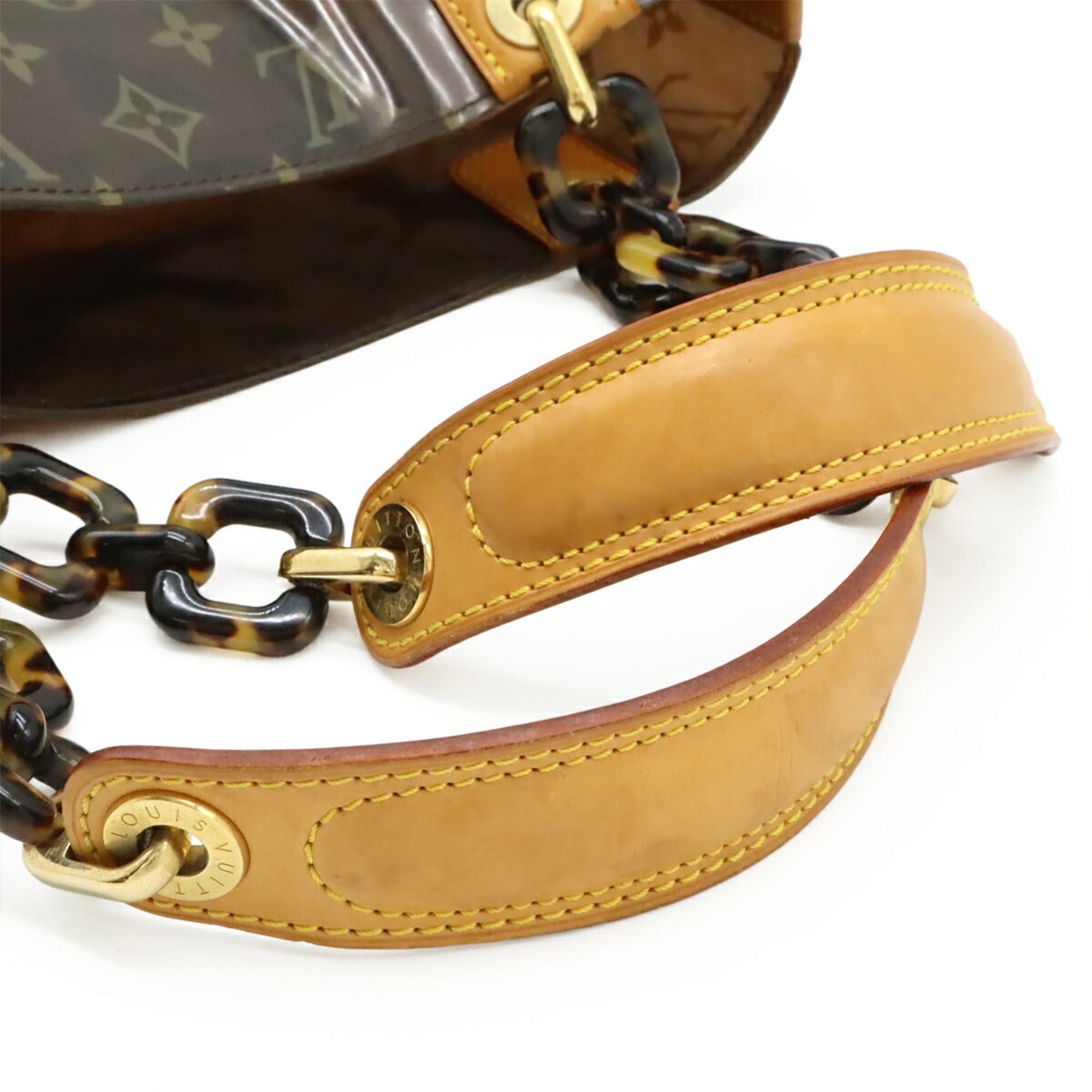 Louis Vuitton Louis Vuitton Monogram Vinyl Cabas Ambre PM Tote Bag Shoulder Plastic Chain Brown M92502 Size ONE SIZE - 5 Thumbnail