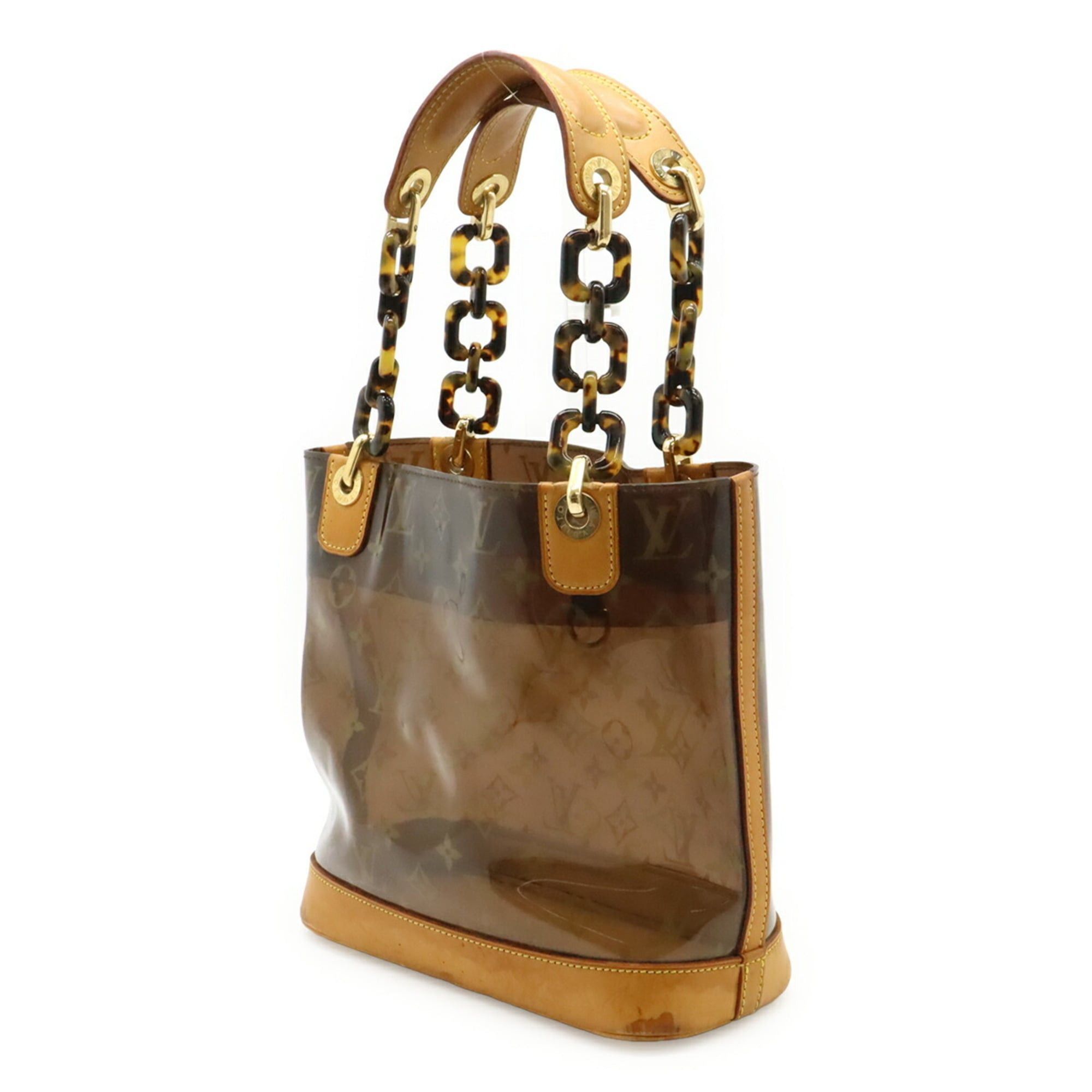 Louis Vuitton Louis Vuitton Monogram Vinyl Cabas Ambre PM Tote Bag Shoulder Plastic Chain Brown M92502 Size ONE SIZE - 3 Thumbnail