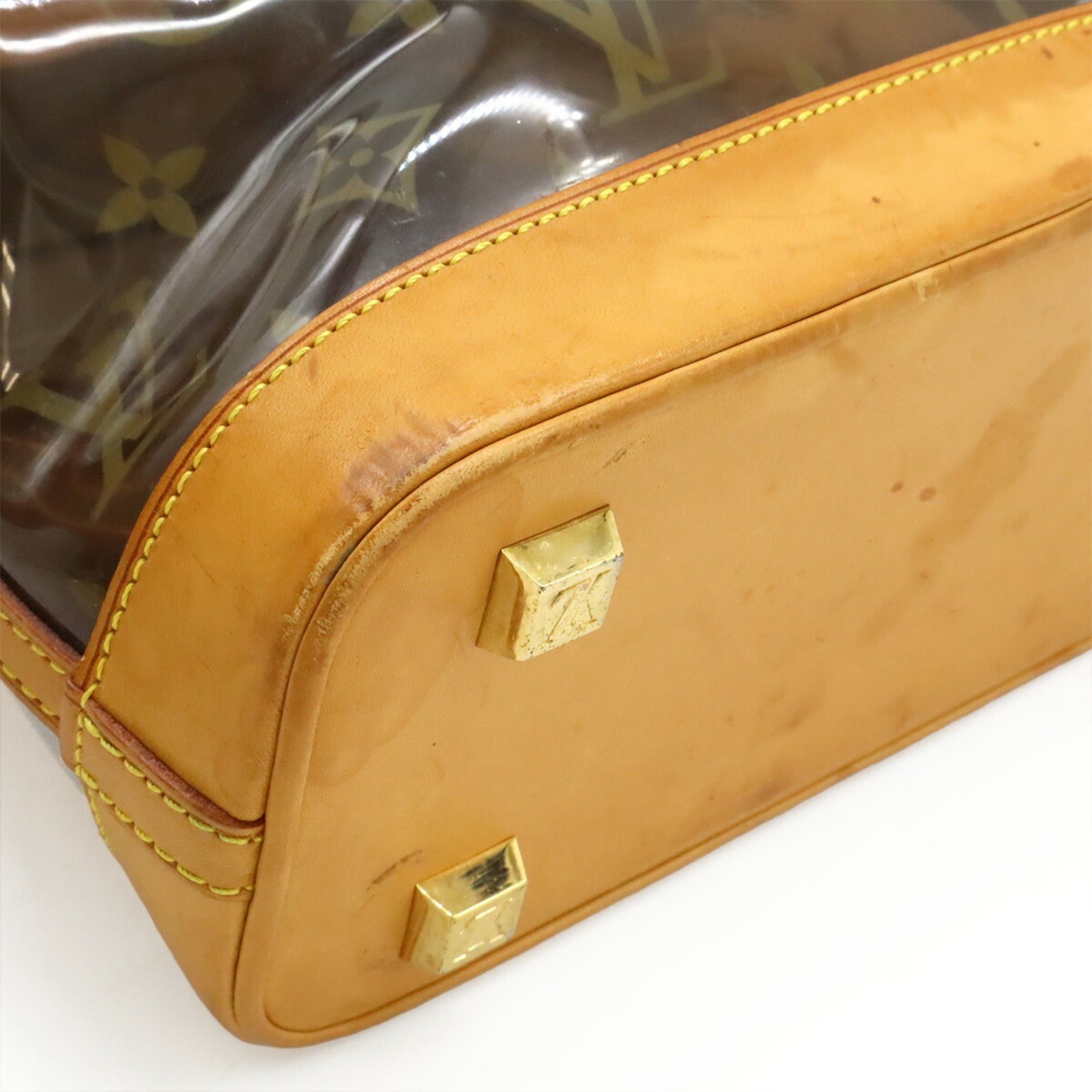Louis Vuitton Louis Vuitton Monogram Vinyl Cabas Ambre PM Tote Bag Shoulder Plastic Chain Brown M92502 Size ONE SIZE - 4 Thumbnail