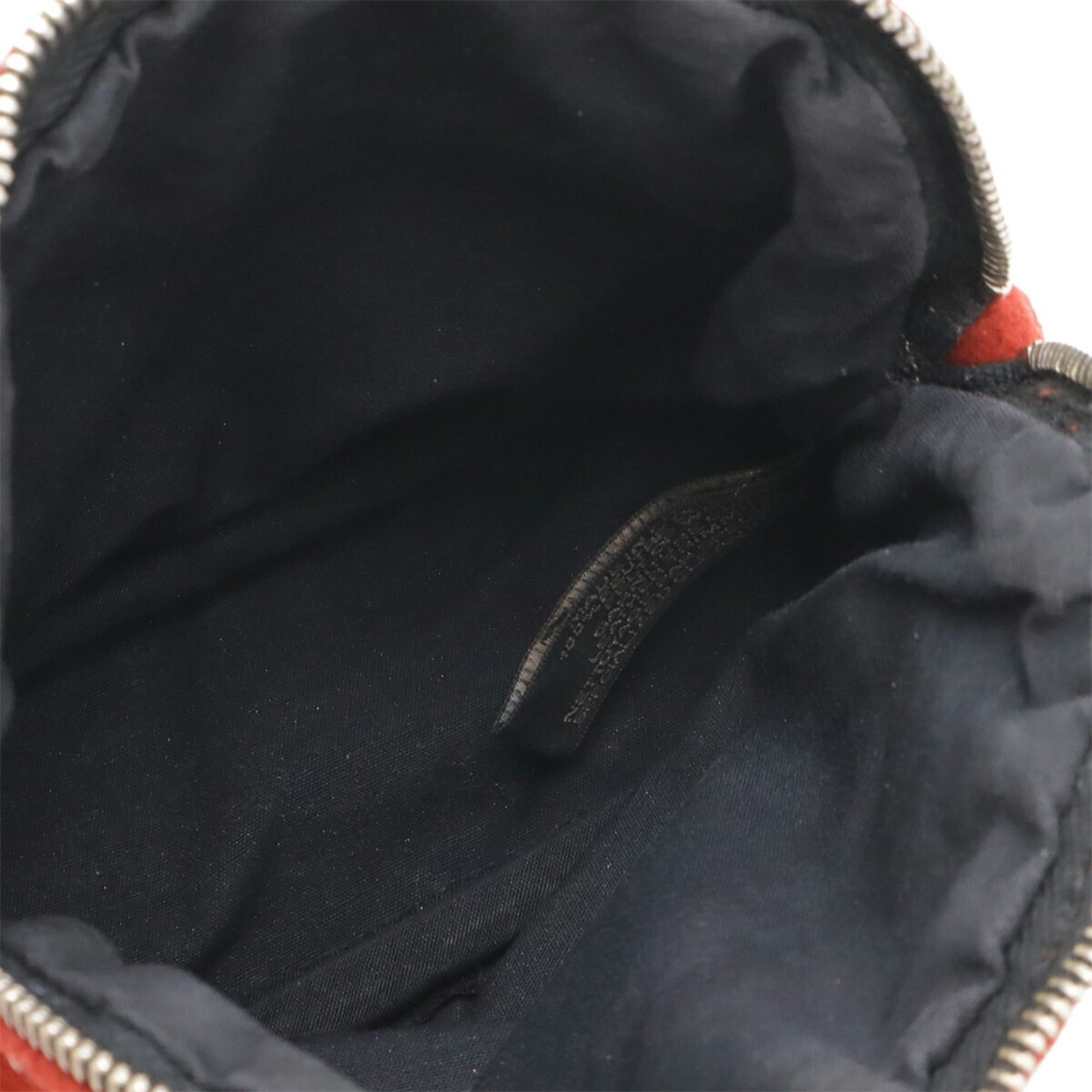 Hermes HERMES Bolide Pouch 16 Mini Handbag Felt Leather Red Black Size ONE SIZE - 6 Thumbnail