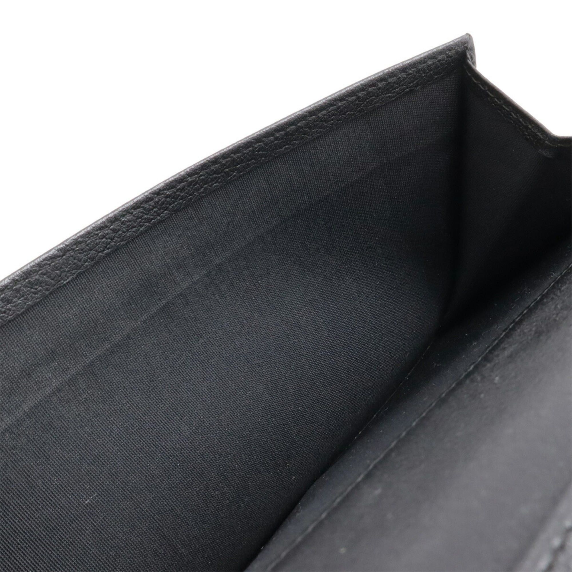 Chanel CHANEL Camellia Double Long Wallet, Leather, Black, A46509 Size ONE SIZE - 7 Thumbnail