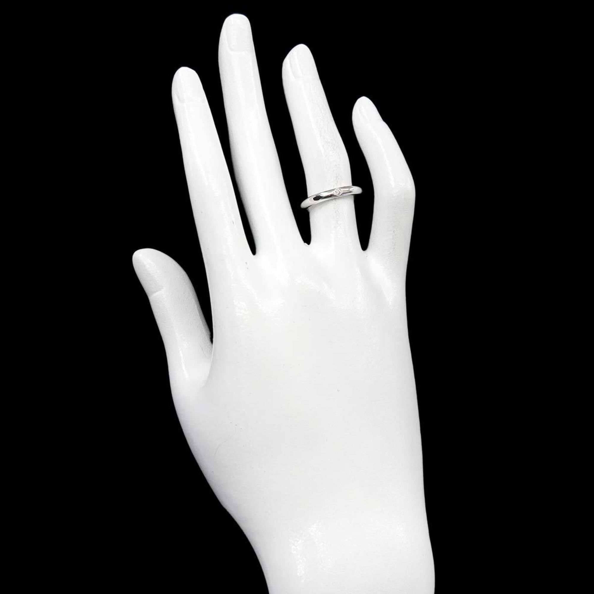 Tiffany & Co. Tiffany & Co. Stacking Band Ring with 1 Diamond, Platinum. Size ONE SIZE - 7 Thumbnail