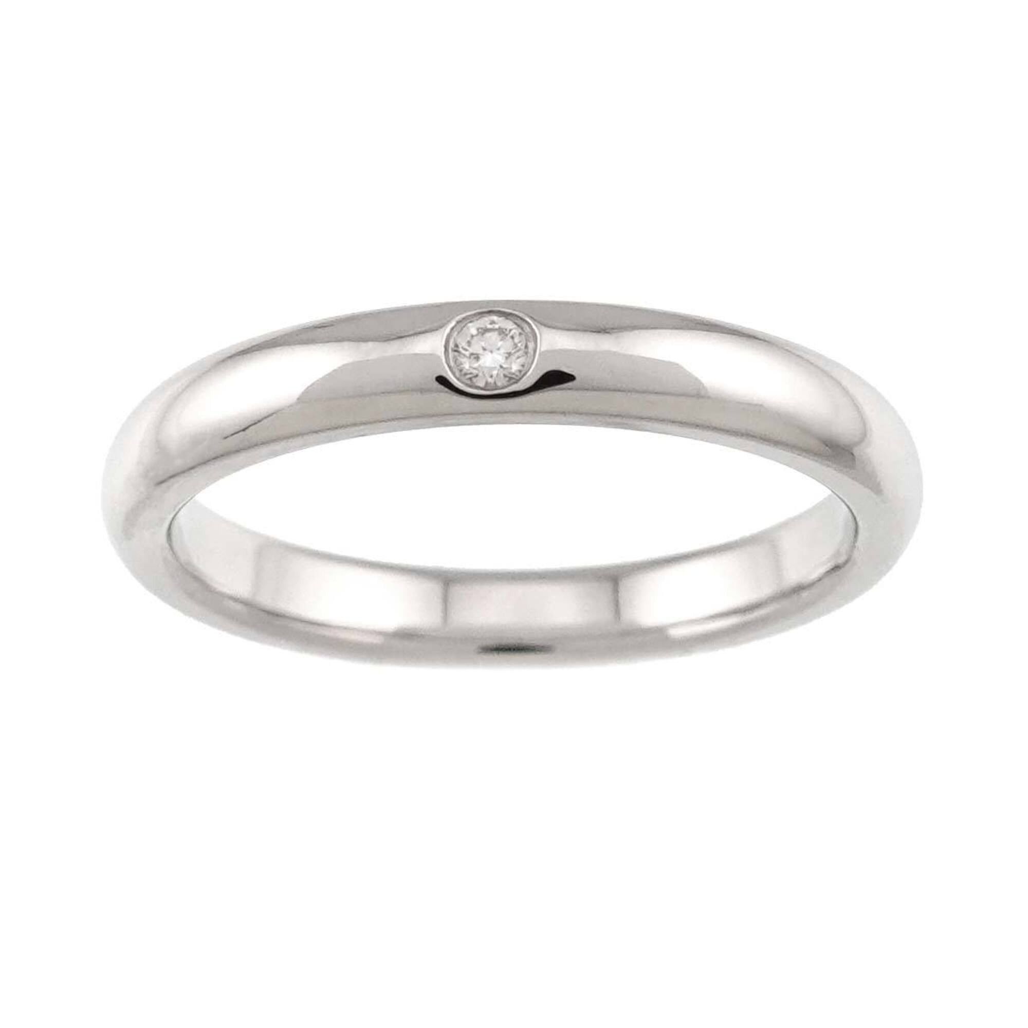 Tiffany & Co. Tiffany & Co. Stacking Band Ring, 1 Diamond, Platinum. Size ONE SIZE - 2 Thumbnail