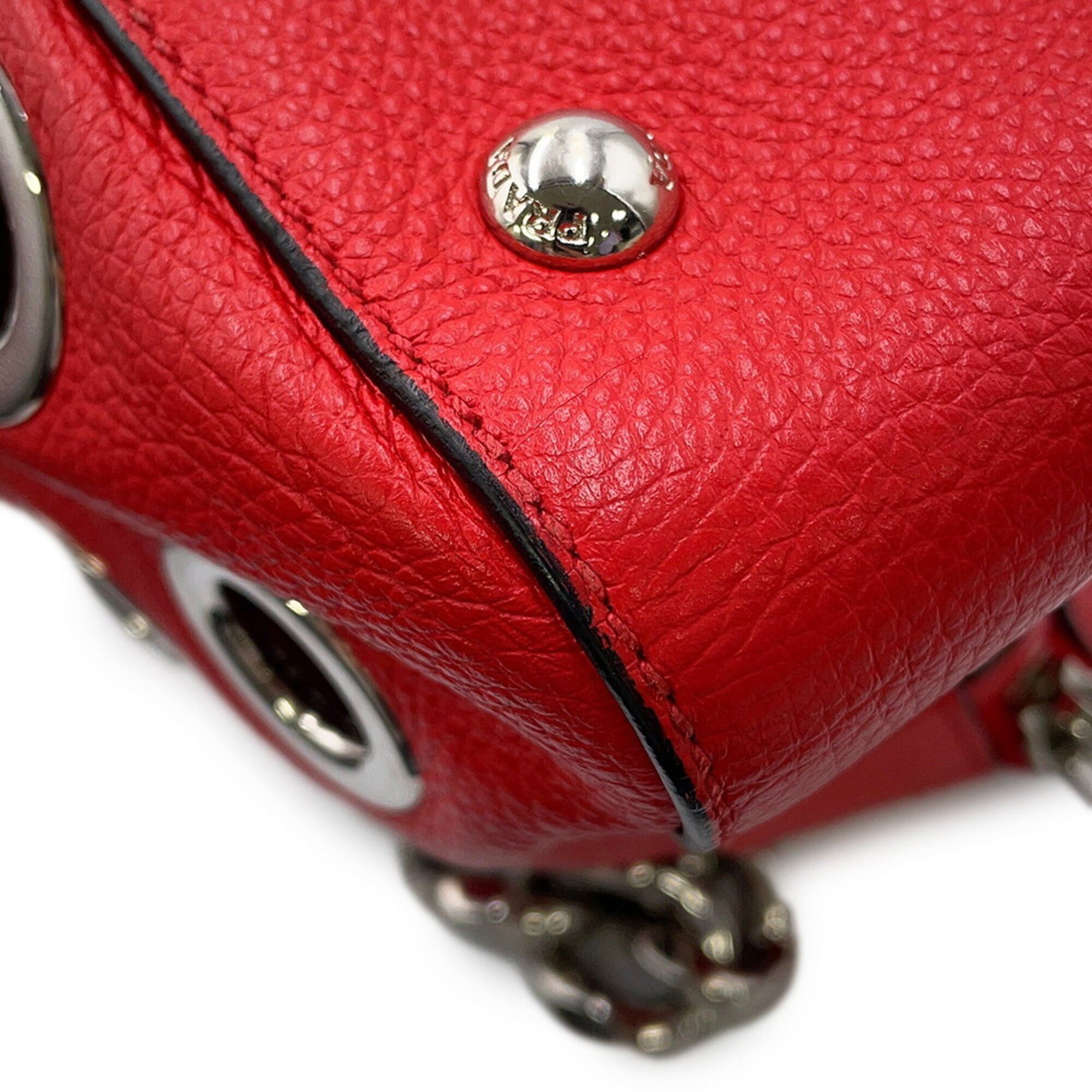 Prada Prada Chain Handbag, Perforated Leather, 1BB017, PRADA, PRADA Size ONE SIZE - 6 Thumbnail