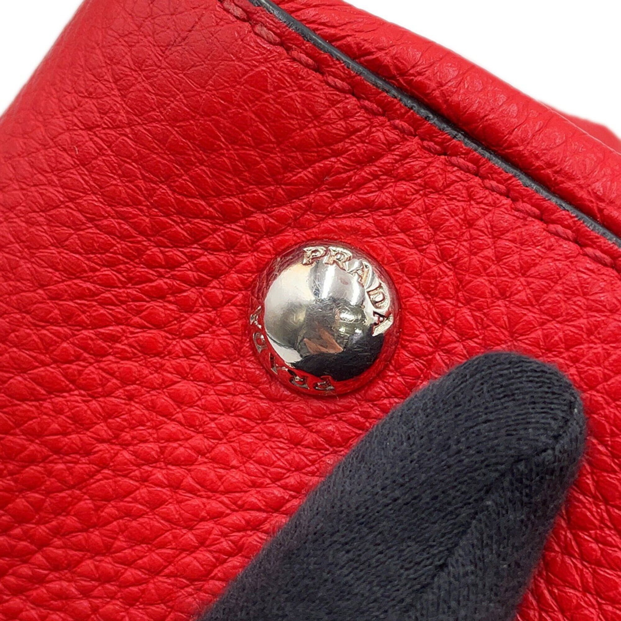 Prada Prada Chain Handbag, Perforated Leather, 1BB017, PRADA, PRADA Size ONE SIZE - 11 Thumbnail