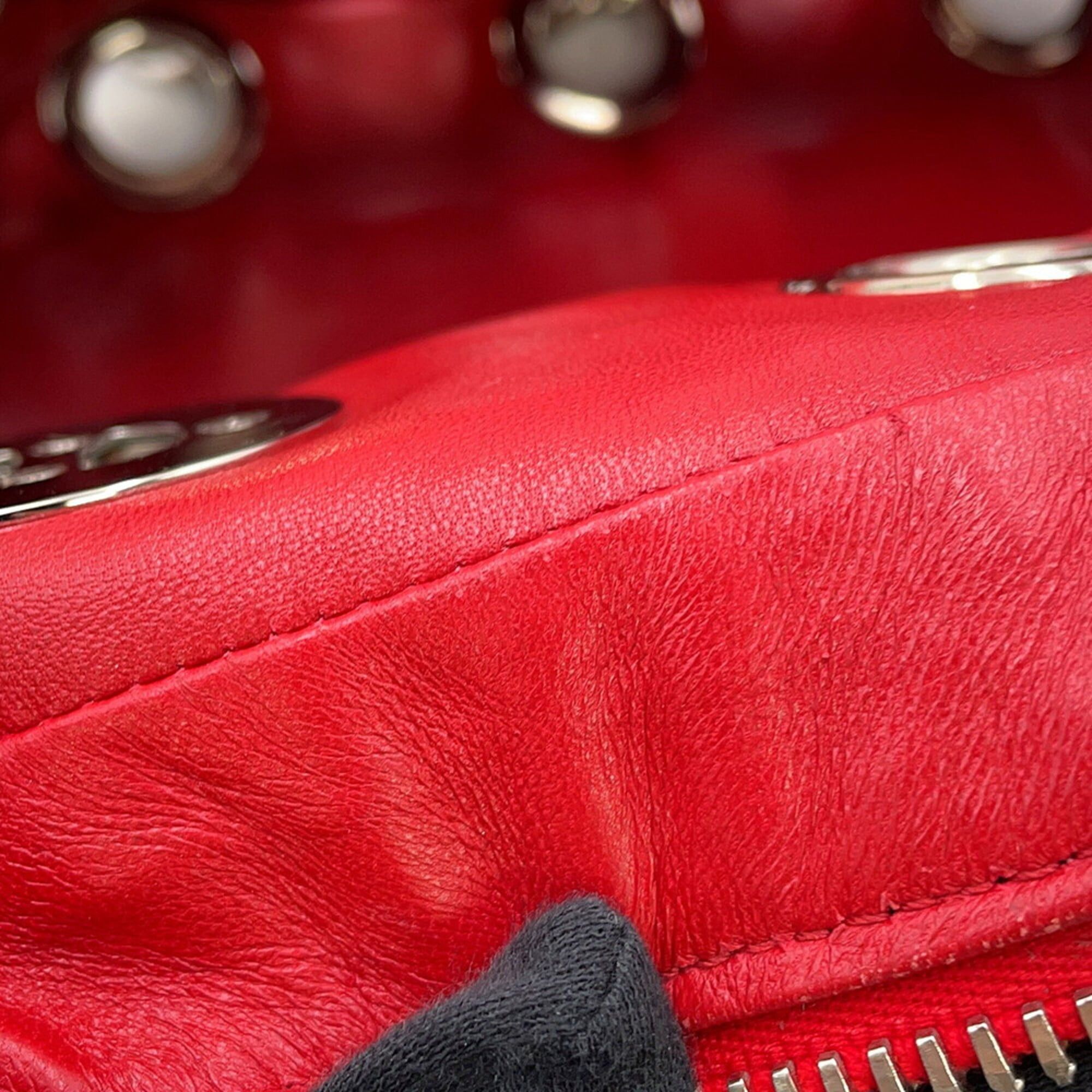 Prada Prada Chain Handbag, Perforated Leather, 1BB017, PRADA, PRADA Size ONE SIZE - 10 Thumbnail