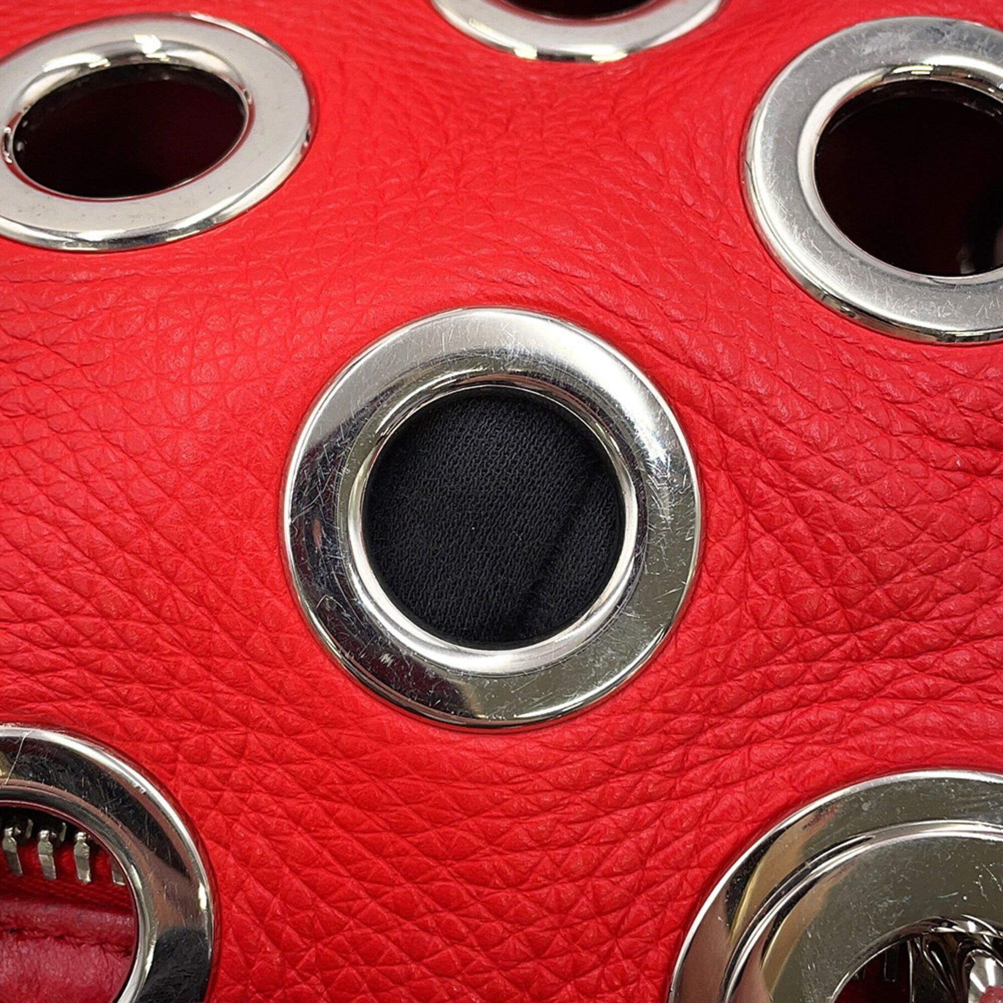 Prada Prada Chain Handbag, Perforated Leather, 1BB017, PRADA, PRADA Size ONE SIZE - 13 Thumbnail