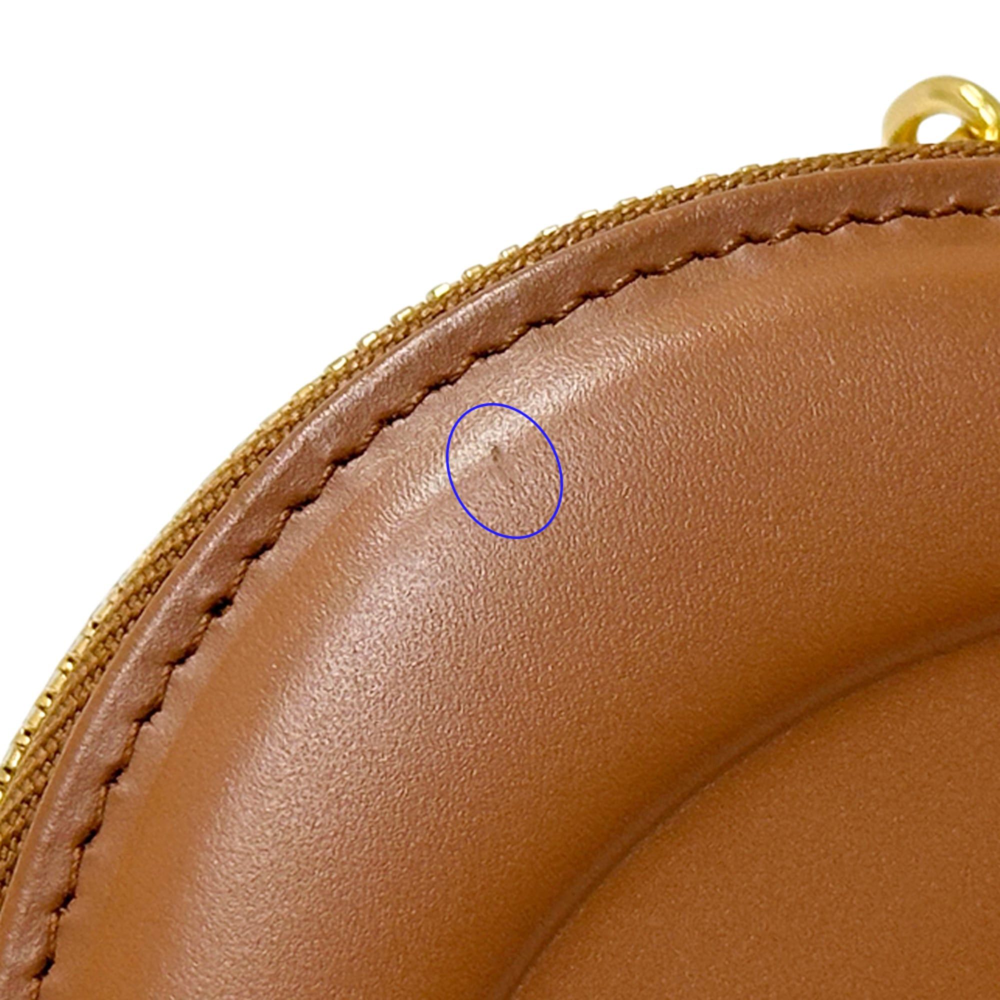 Dior Christian Dior Dior handbag for women, brand name shoulder bag, leather oval camera brown, mini compact, crossbody bag. Size ONE SIZE - 12 Thumbnail