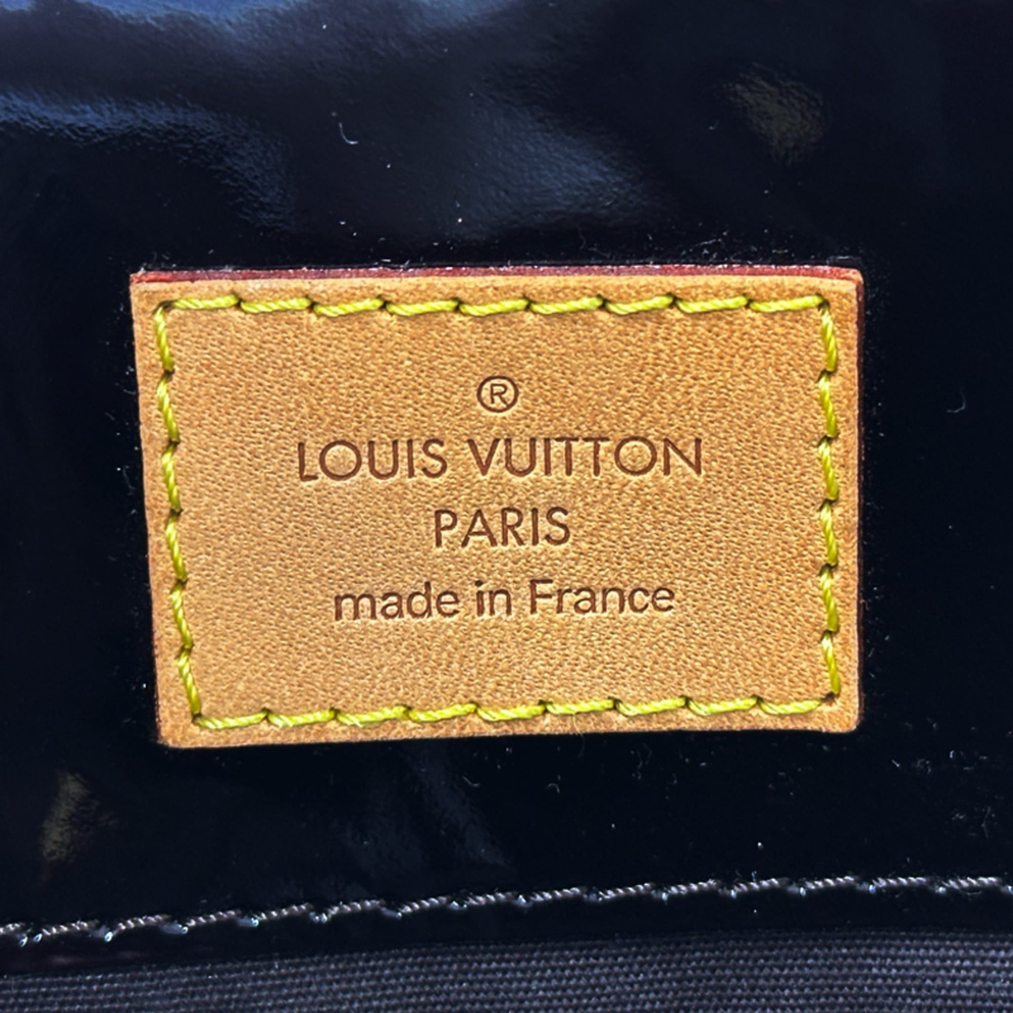Louis Vuitton Louis Vuitton handbag, Monogram Vernis, women's brand Lead PM, Amarante, wine red, M91993, purple/red, mini bag, tote. Size ONE SIZE - 6 Thumbnail