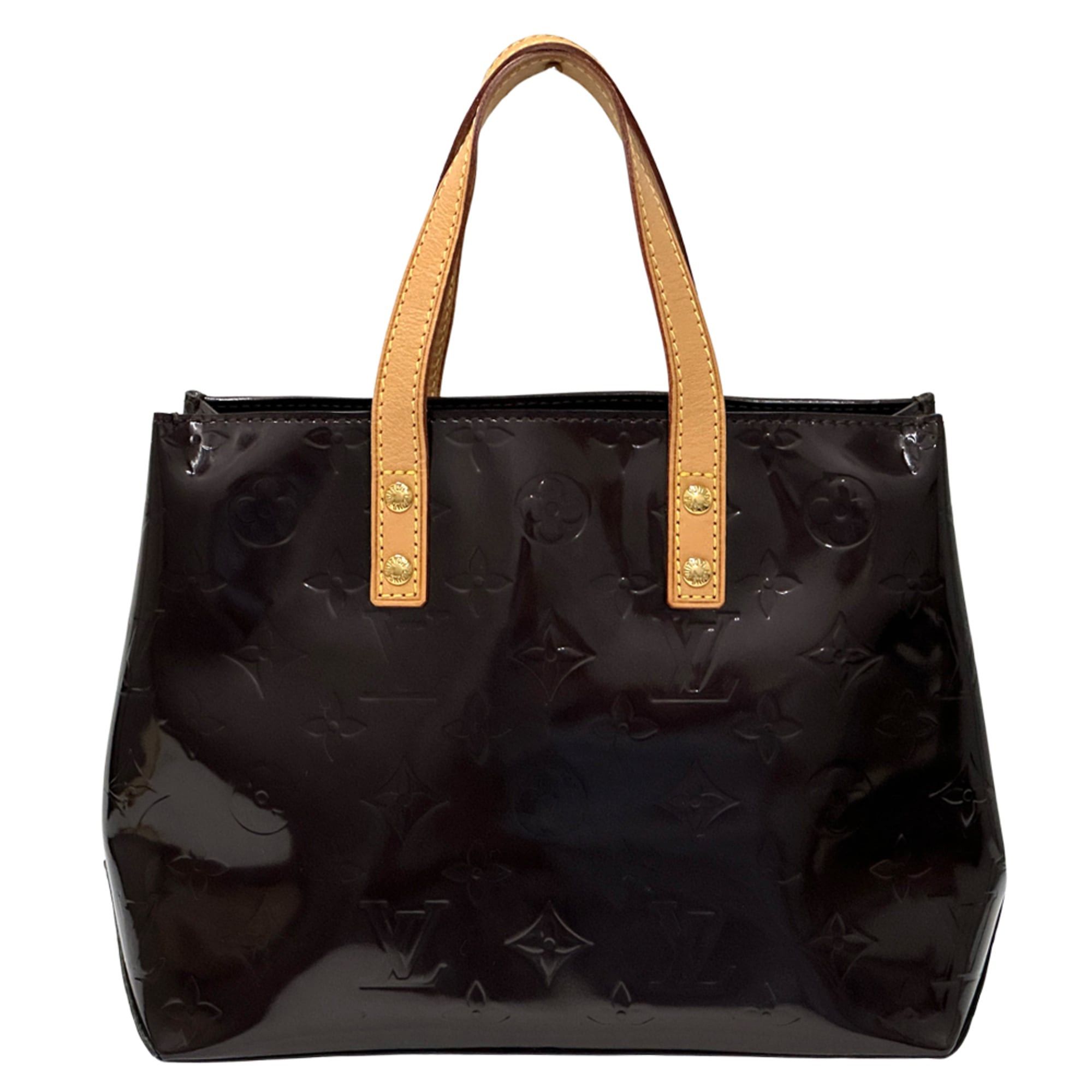 Louis Vuitton Louis Vuitton handbag, Monogram Vernis, women's brand Lead PM, Amarante, wine red, M91993, purple/red, mini bag, tote. Size ONE SIZE - 2 Thumbnail