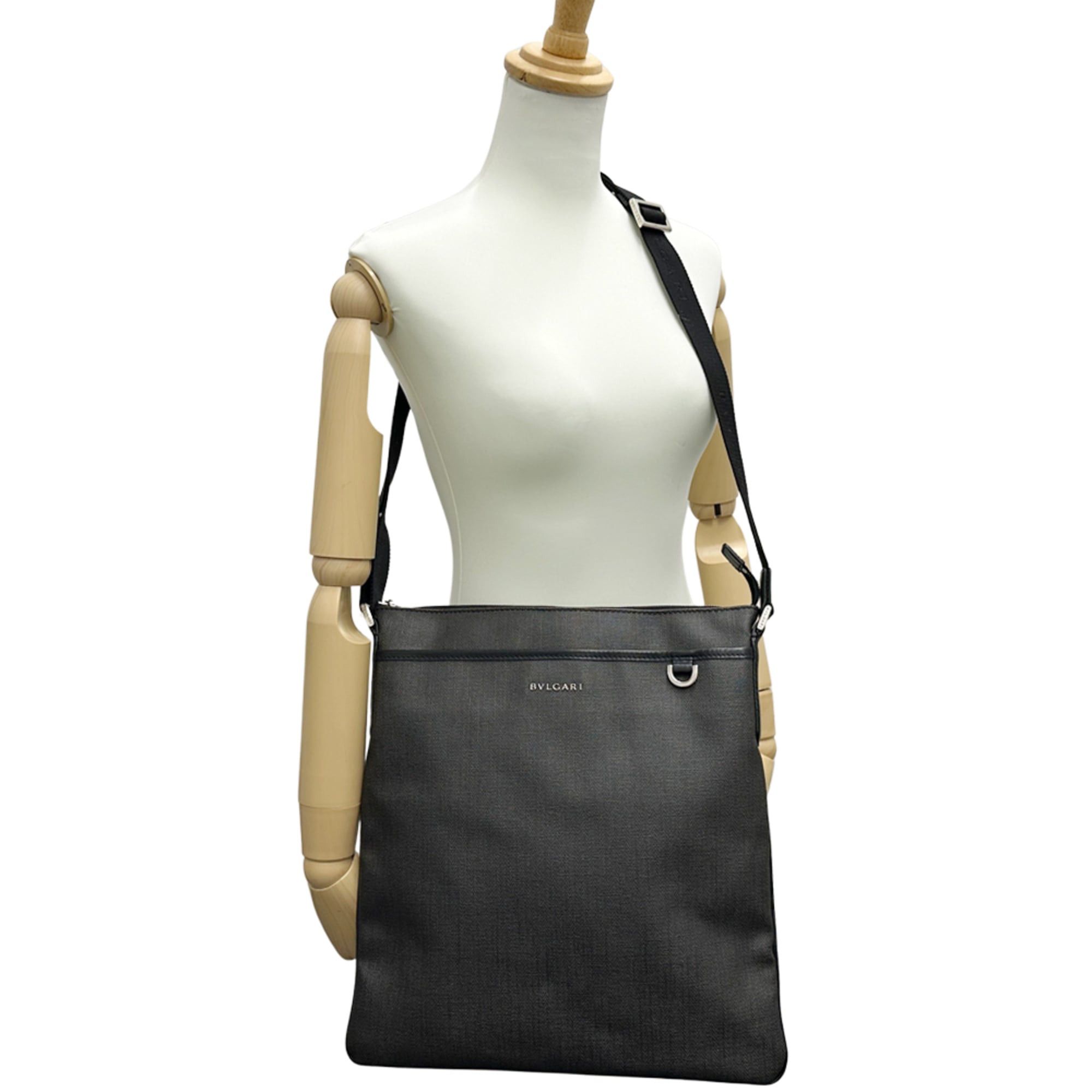 Bvlgari BVLGARI Weekend Shoulder Bag (Gray/Black) - Women's & Men's Handbag Crossbody Size ONE SIZE - 8 Thumbnail