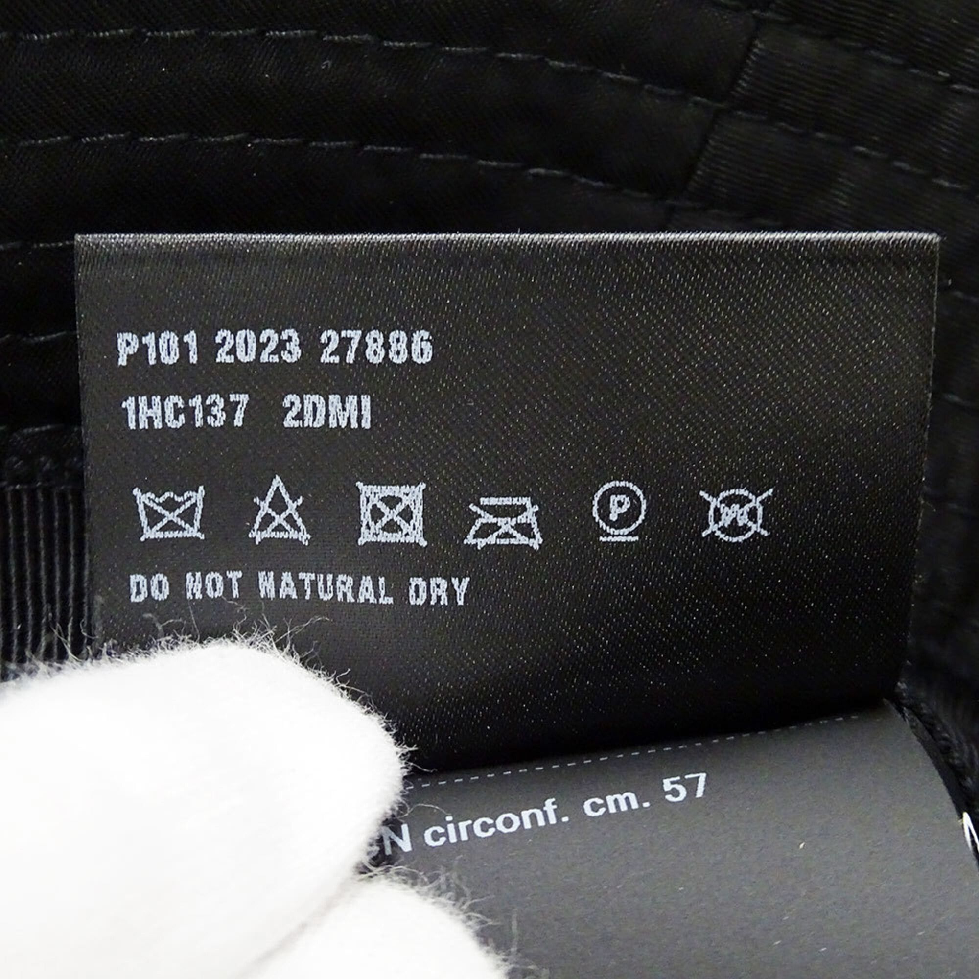 Prada Prada Hat for Women and Men, Brand Name, Nylon Re-Nylon Bucket Hat, Black, Size S Size ONE SIZE - 8 Thumbnail