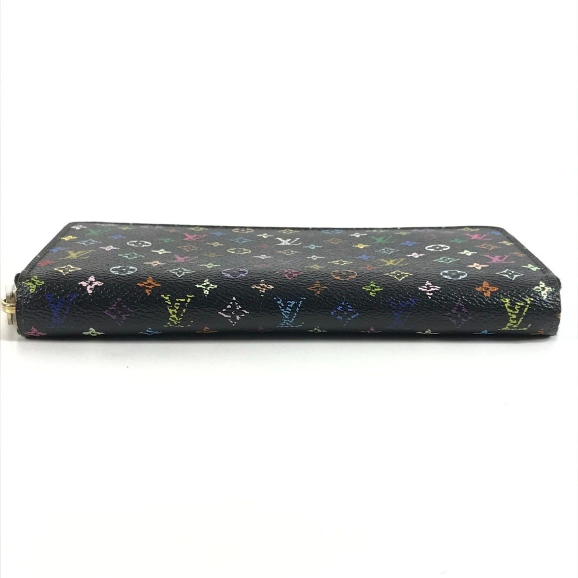 Louis Vuitton LOUIS VUITTON M60243 Monogram Multicolor Zippy Wallet Long Round Zipper Canvas Men's Women's Noir Black Size ONE SIZE - 5 Thumbnail
