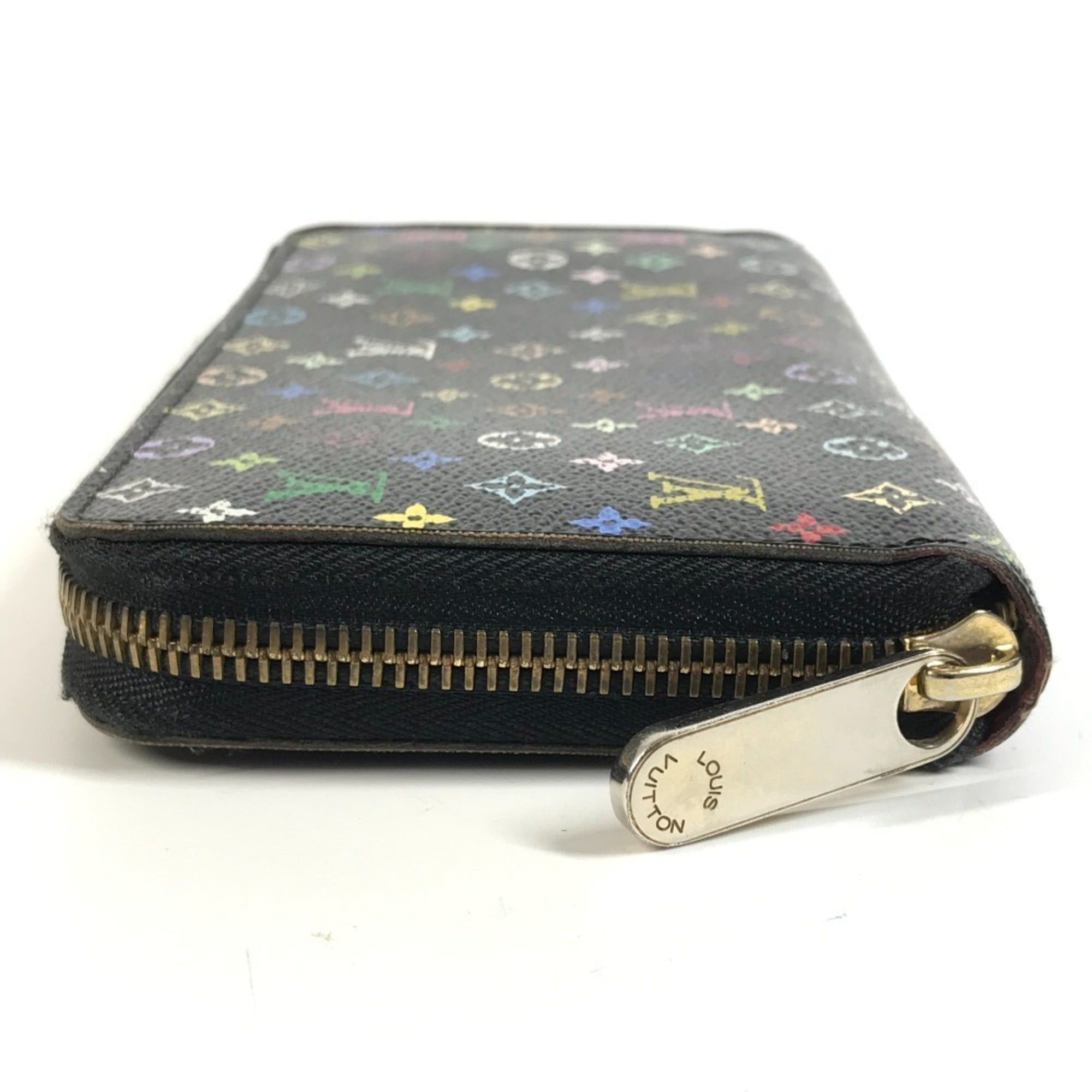 Louis Vuitton LOUIS VUITTON M60243 Monogram Multicolor Zippy Wallet Long Round Zipper Canvas Men's Women's Noir Black Size ONE SIZE - 4 Thumbnail