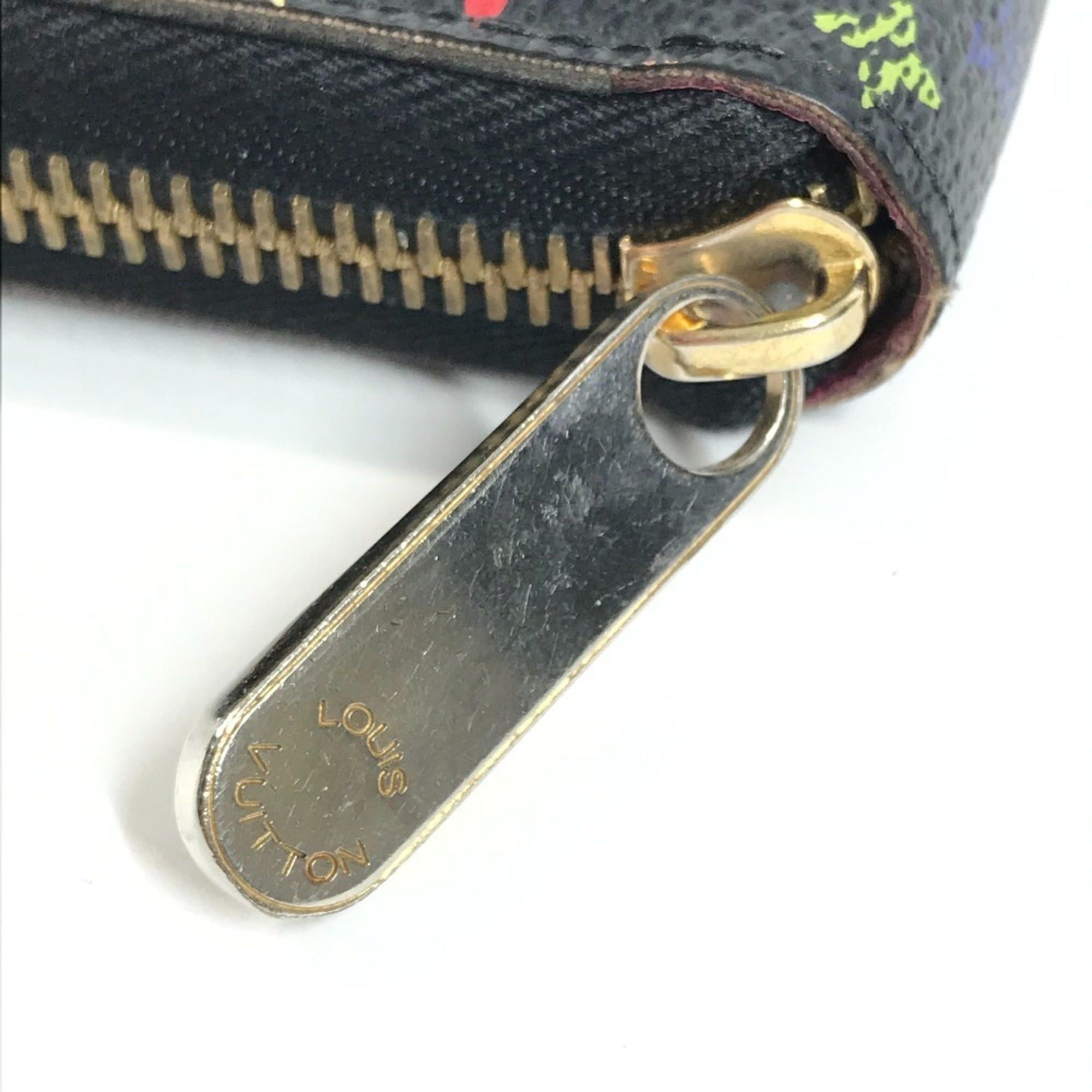 Louis Vuitton LOUIS VUITTON M60243 Monogram Multicolor Zippy Wallet Long Round Zipper Canvas Men's Women's Noir Black Size ONE SIZE - 7 Thumbnail