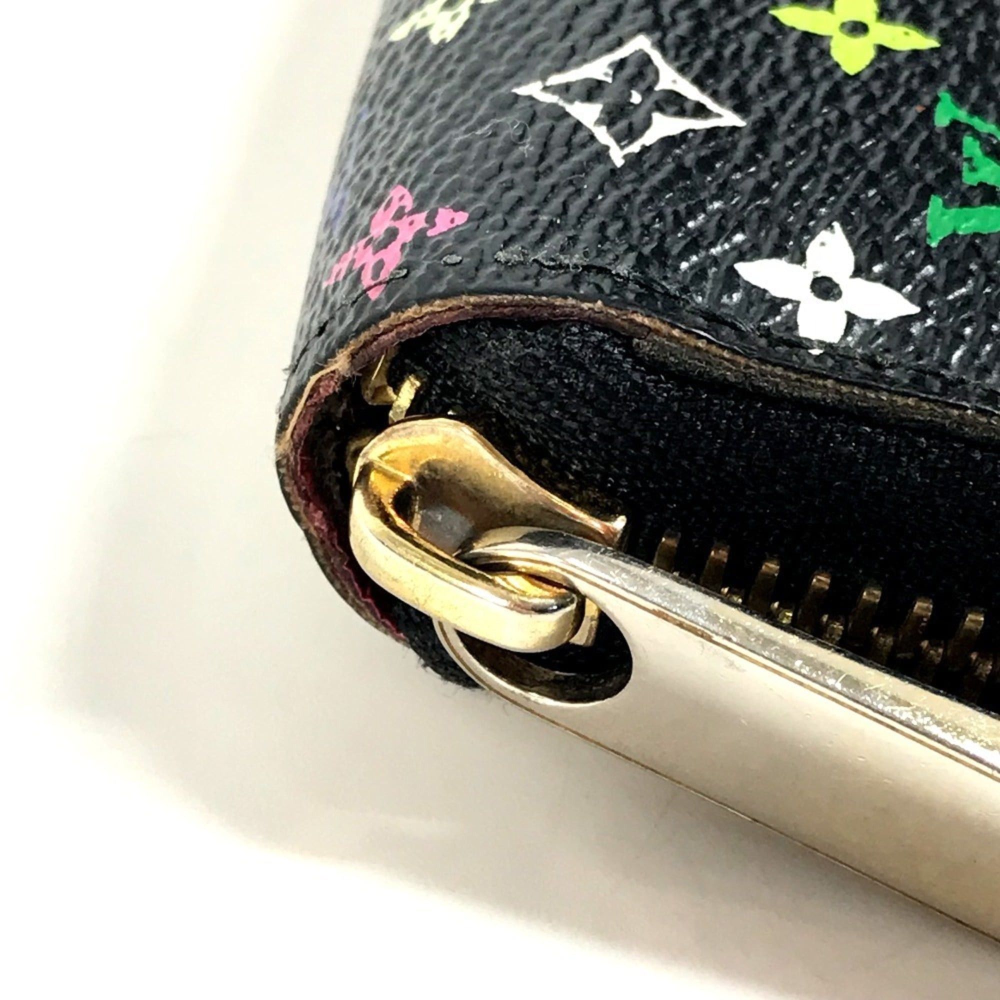 Louis Vuitton LOUIS VUITTON M60243 Monogram Multicolor Zippy Wallet Long Round Zipper Canvas Men's Women's Noir Black Size ONE SIZE - 9 Thumbnail