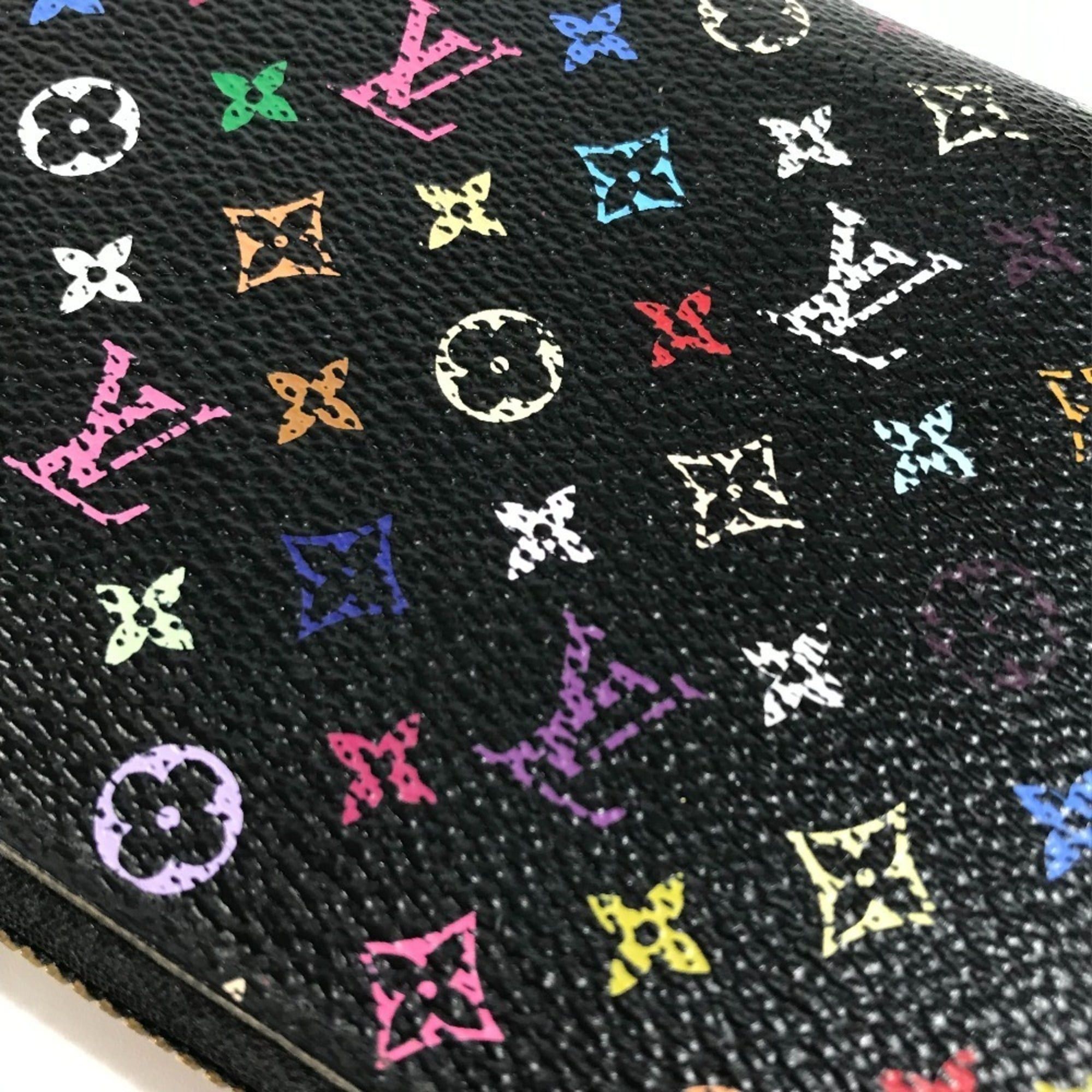 Louis Vuitton LOUIS VUITTON M60243 Monogram Multicolor Zippy Wallet Long Round Zipper Canvas Men's Women's Noir Black Size ONE SIZE - 18 Thumbnail
