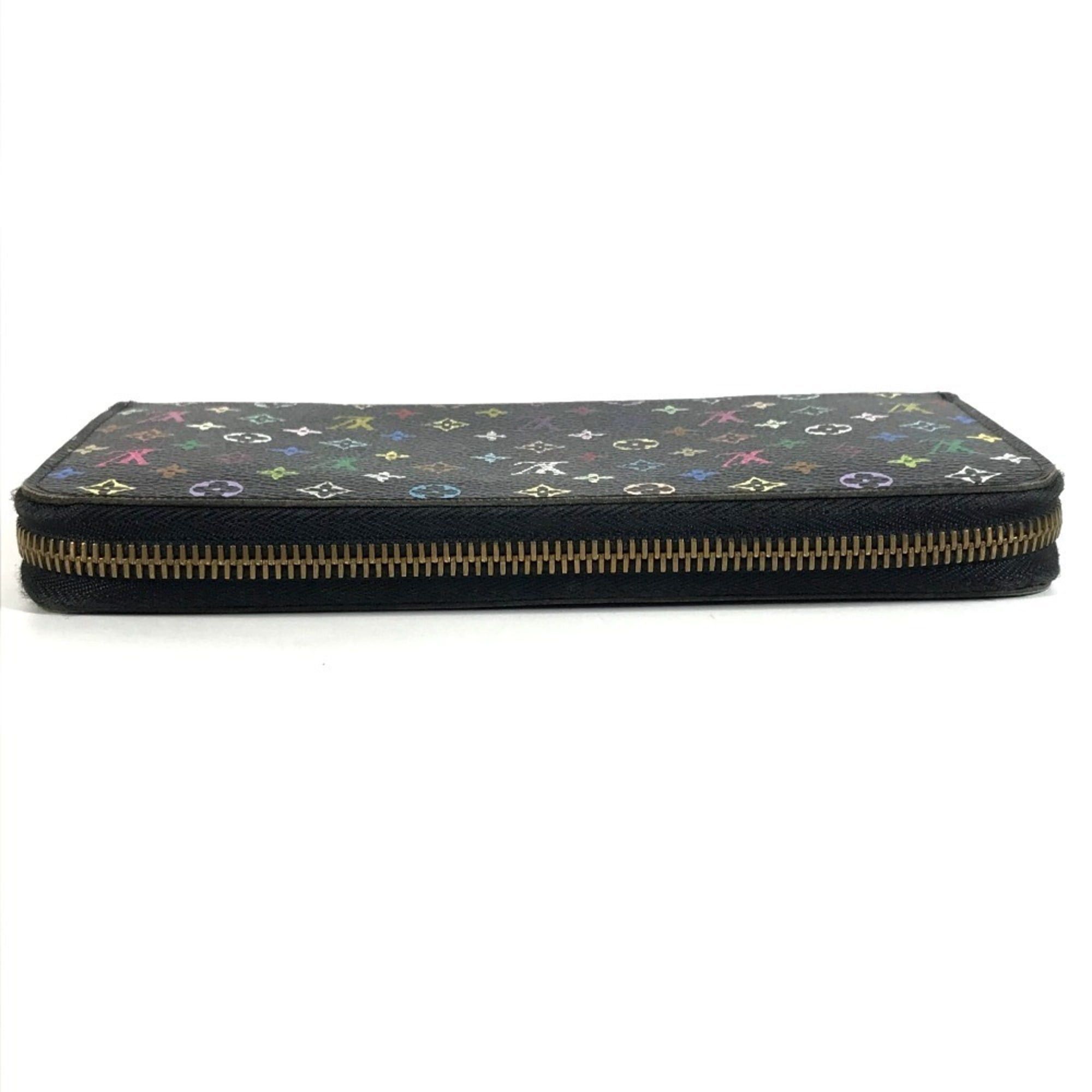 Louis Vuitton LOUIS VUITTON M60243 Monogram Multicolor Zippy Wallet Long Round Zipper Canvas Men's Women's Noir Black Size ONE SIZE - 6 Thumbnail