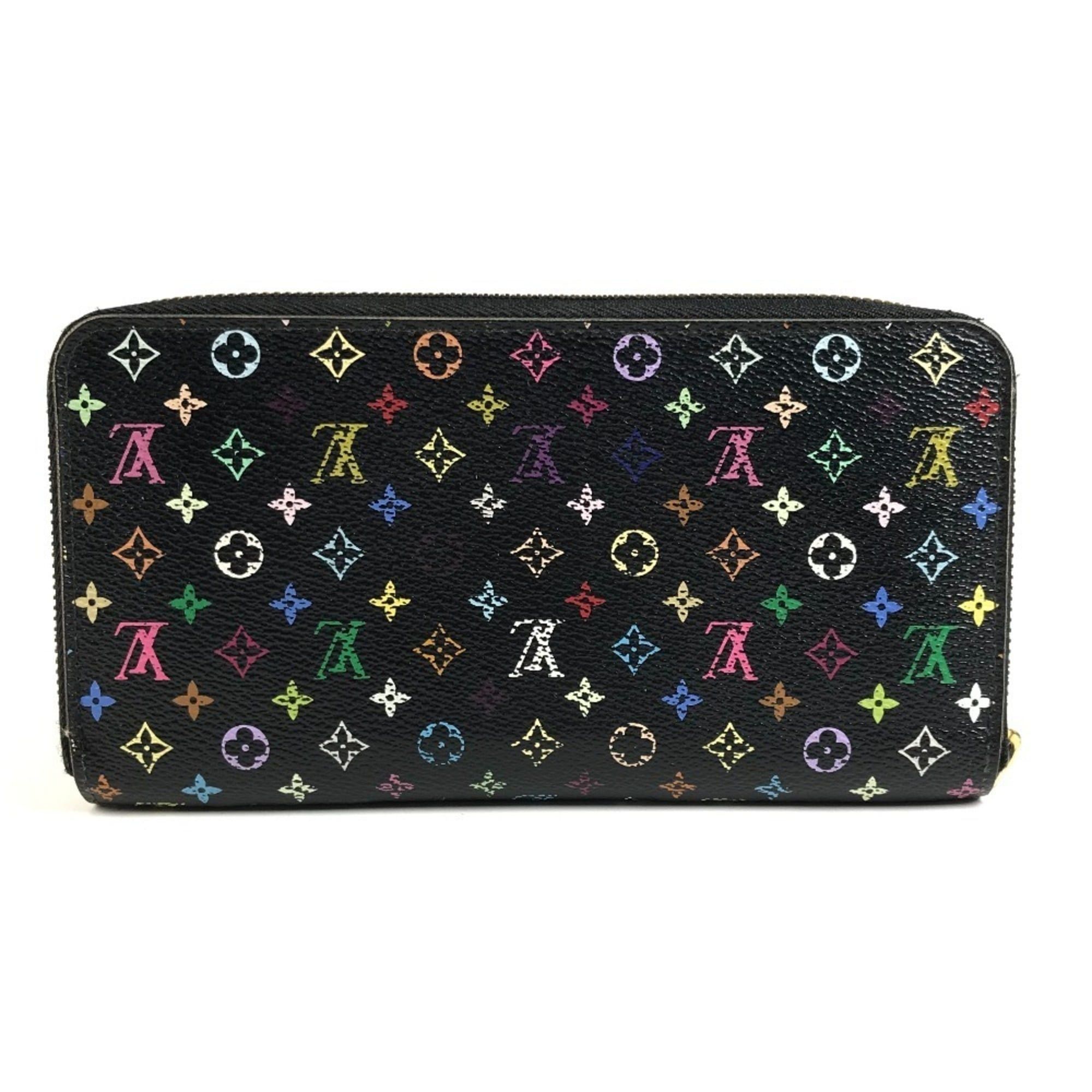 Louis Vuitton LOUIS VUITTON M60243 Monogram Multicolor Zippy Wallet Long Round Zipper Canvas Men's Women's Noir Black Size ONE SIZE - 2 Thumbnail