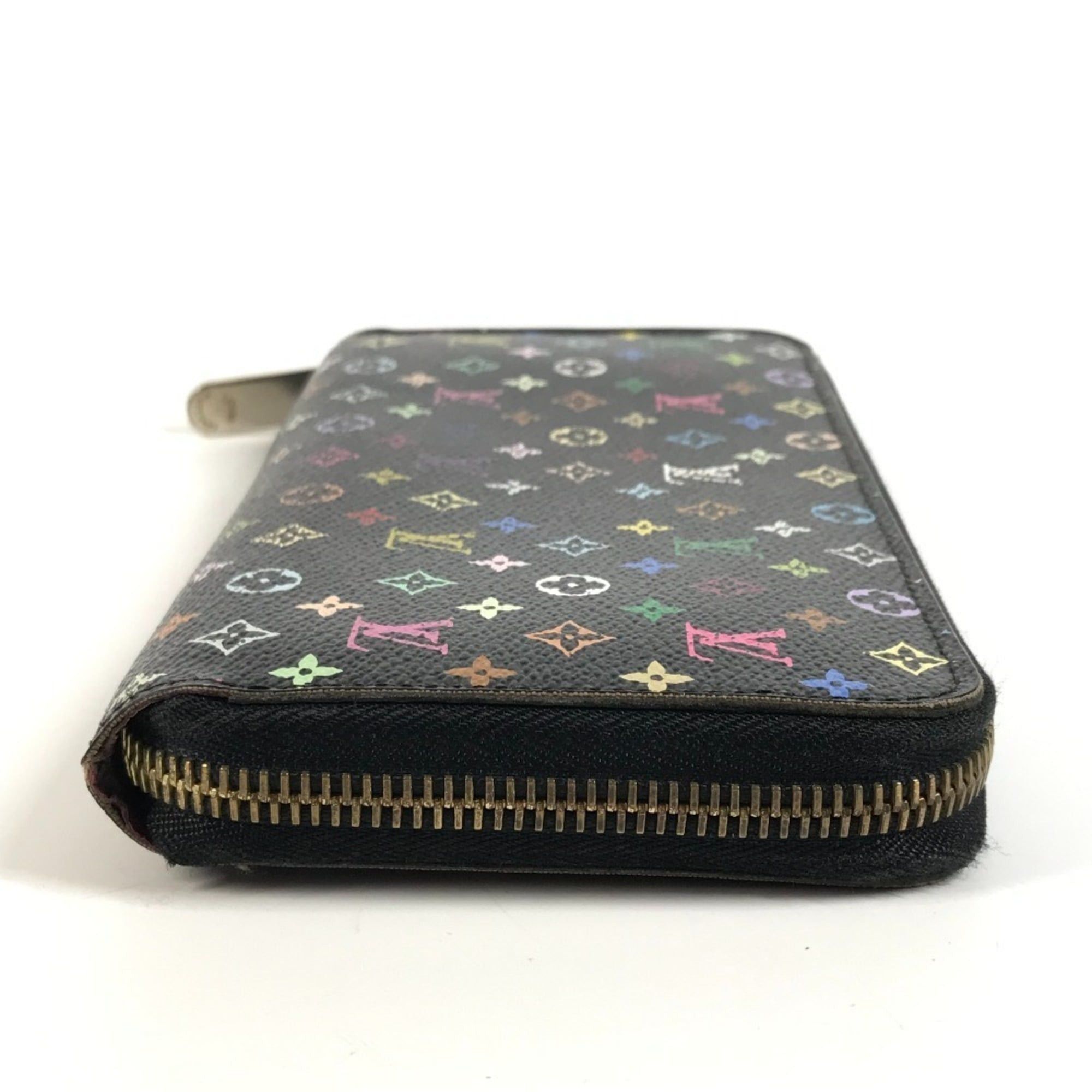 Louis Vuitton LOUIS VUITTON M60243 Monogram Multicolor Zippy Wallet Long Round Zipper Canvas Men's Women's Noir Black Size ONE SIZE - 3 Thumbnail
