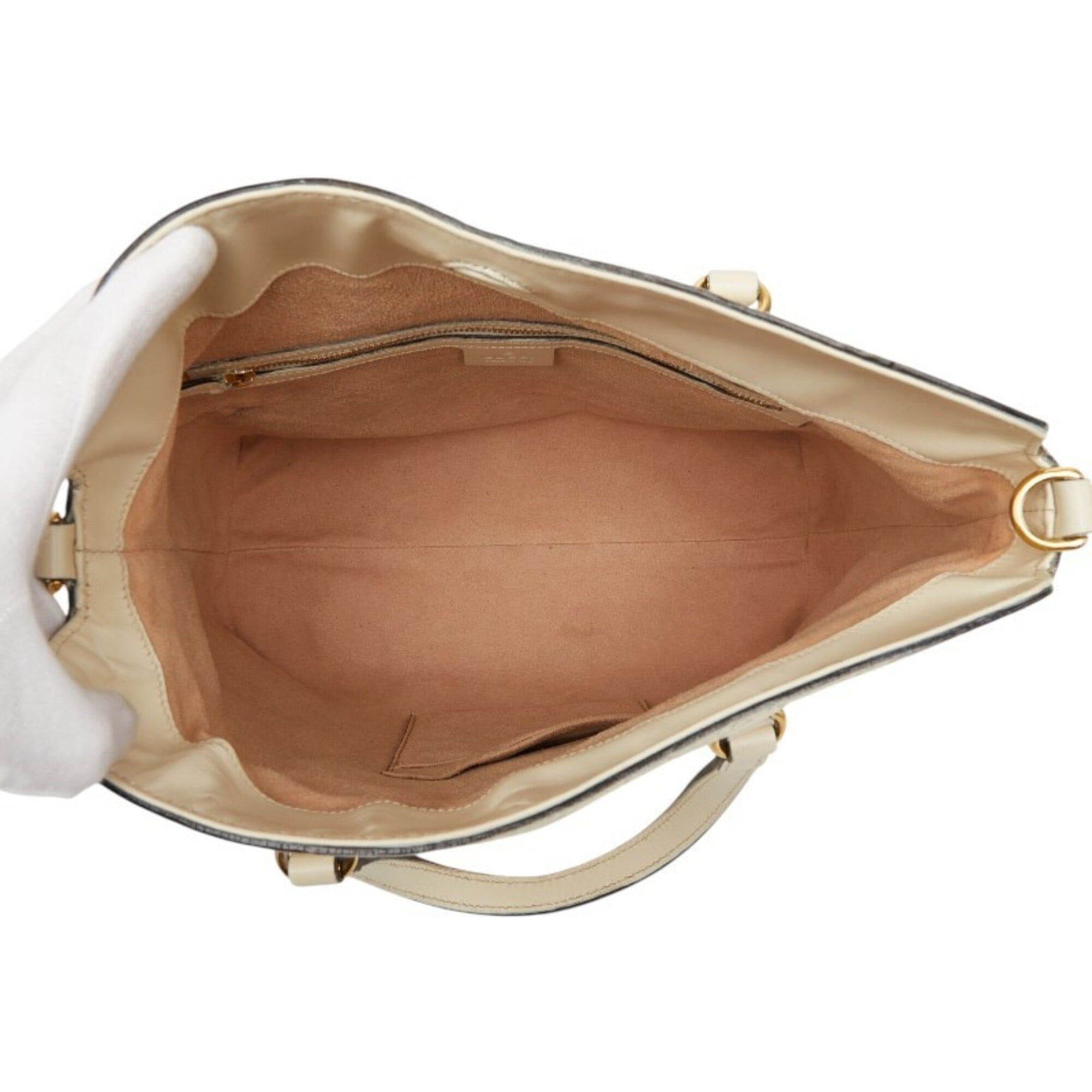 Gucci Gucci Guccissima Handbag Shoulder Bag 2WAY 428226 White Leather Women's GUCCI Size ONE SIZE - 13 Thumbnail