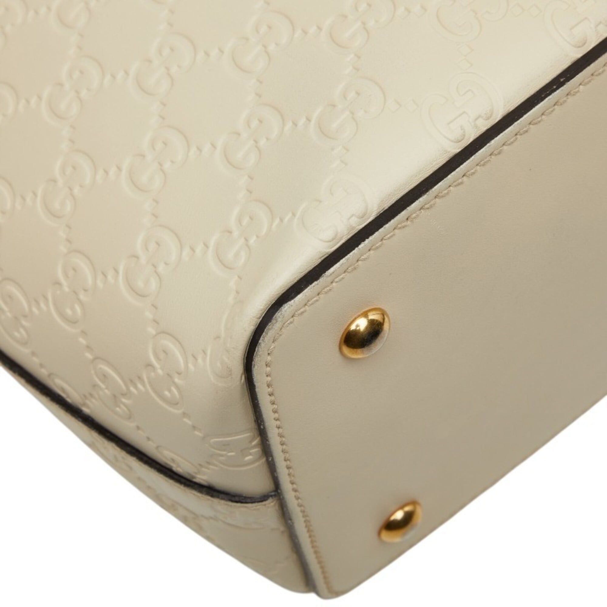 Gucci Gucci Guccissima Handbag Shoulder Bag 2WAY 428226 White Leather Women's GUCCI Size ONE SIZE - 7 Thumbnail