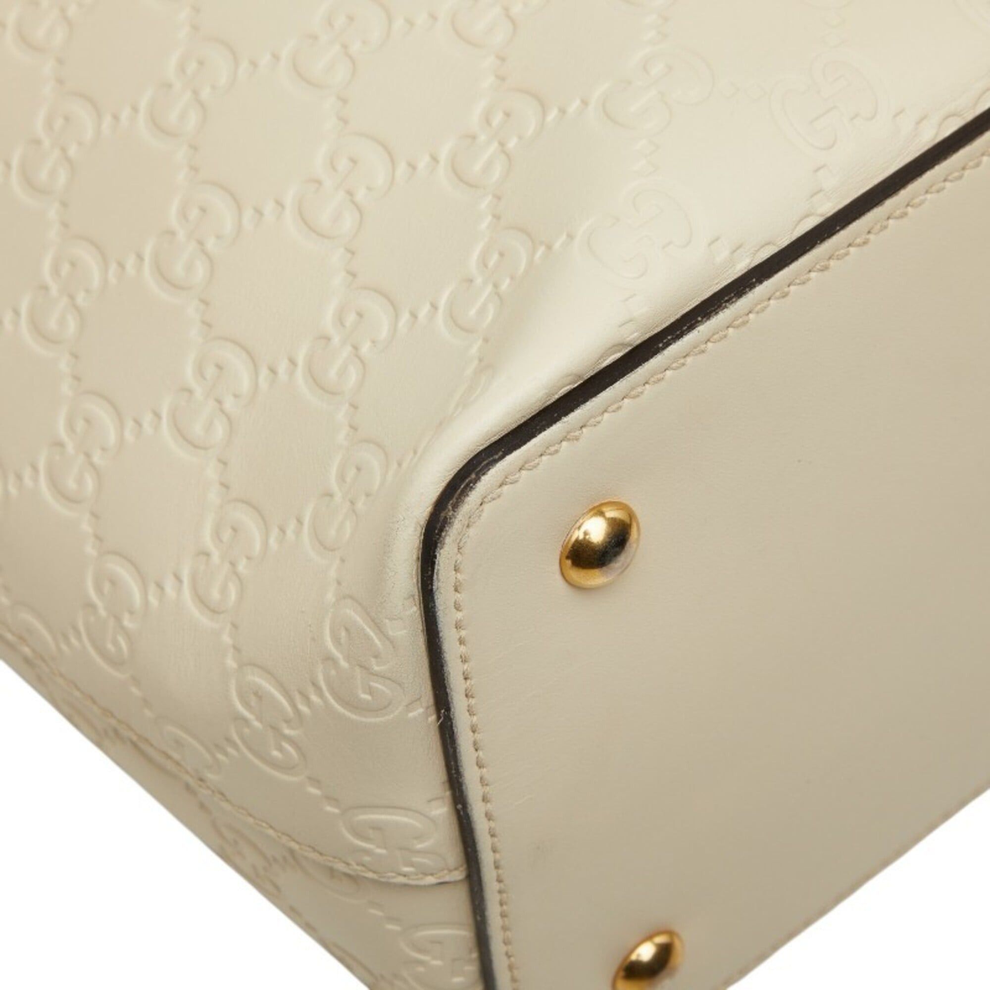 Gucci Gucci Guccissima Handbag Shoulder Bag 2WAY 428226 White Leather Women's GUCCI Size ONE SIZE - 5 Thumbnail