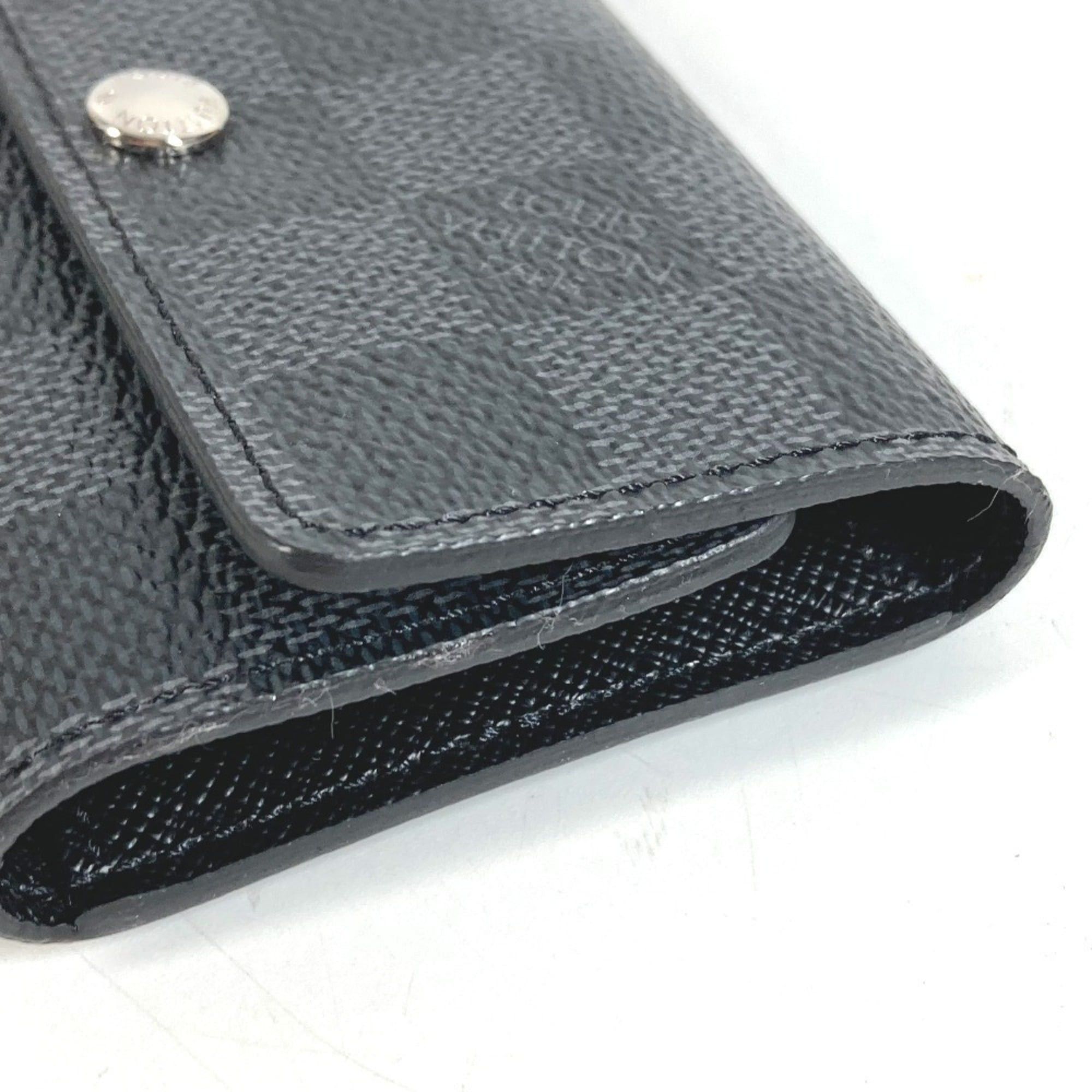 Louis Vuitton LOUIS VUITTON N62662 Damier Graphite Multicles 6 Key Case (6-ring key holder) - Canvas Men's & Women's Black Size ONE SIZE - 2 Thumbnail