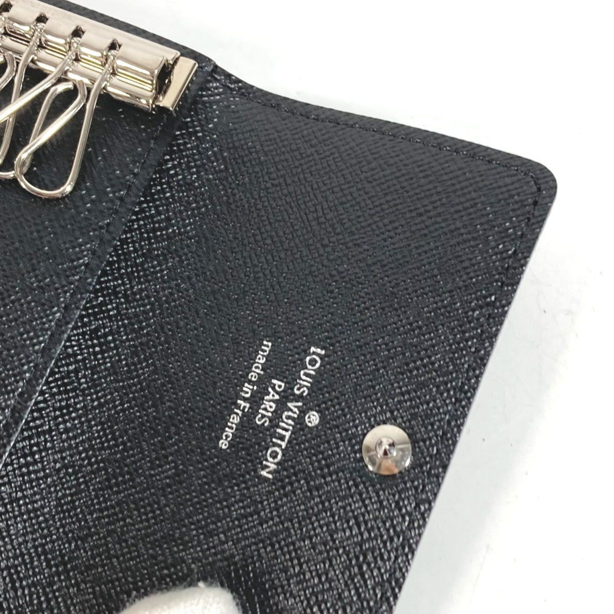 Louis Vuitton LOUIS VUITTON N62662 Damier Graphite Multicles 6 Key Case (6-ring key holder) - Canvas Men's & Women's Black Size ONE SIZE - 8 Thumbnail