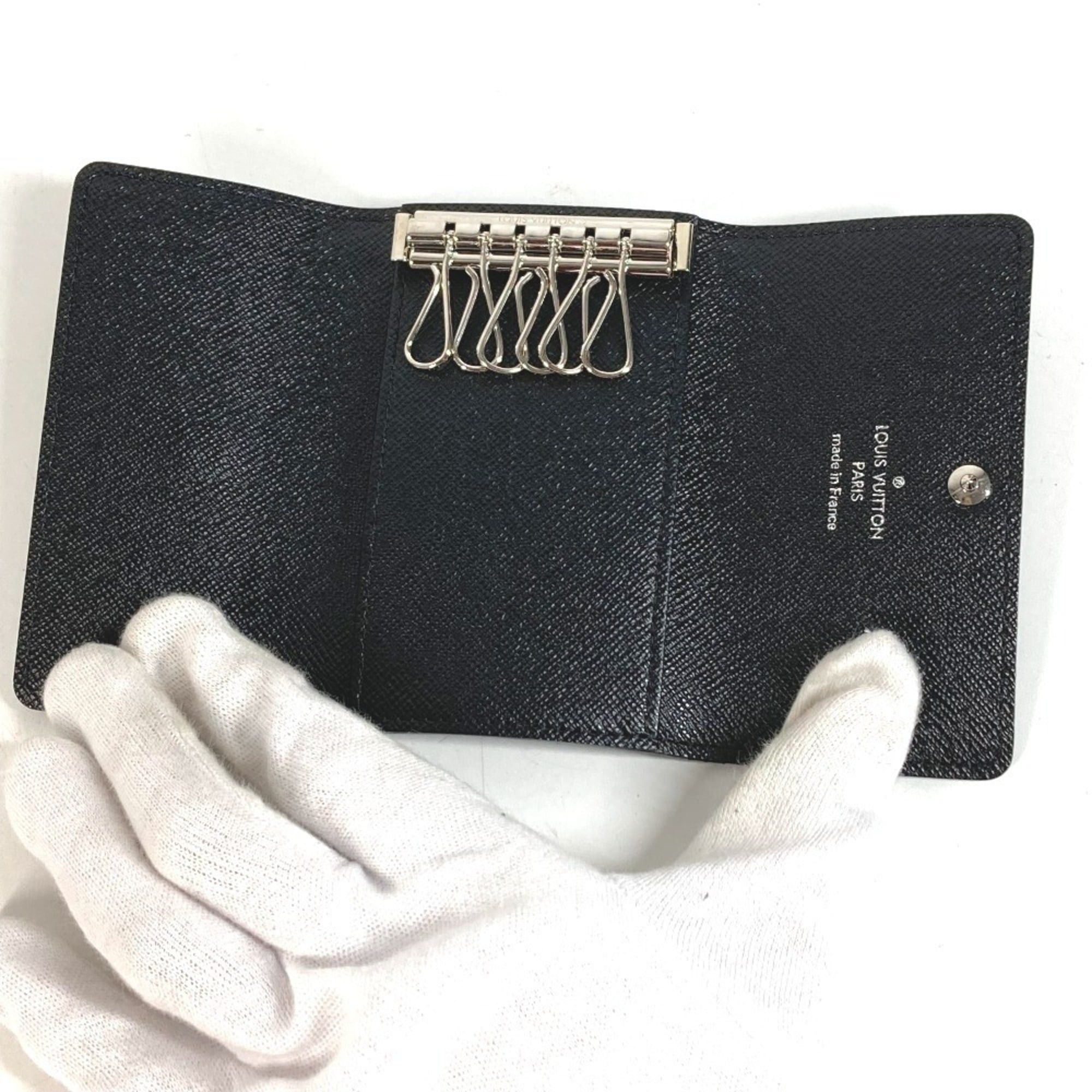 Louis Vuitton LOUIS VUITTON N62662 Damier Graphite Multicles 6 Key Case (6-ring key holder) - Canvas Men's & Women's Black Size ONE SIZE - 7 Thumbnail