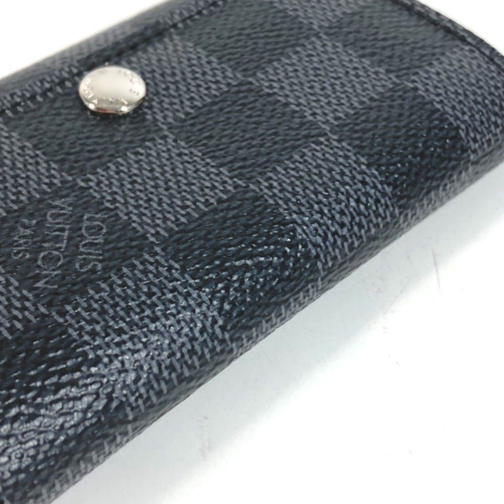 Louis Vuitton LOUIS VUITTON N62662 Damier Graphite Multicles 6 Key Case (6-ring key holder) - Canvas Men's & Women's Black Size ONE SIZE - 3 Thumbnail
