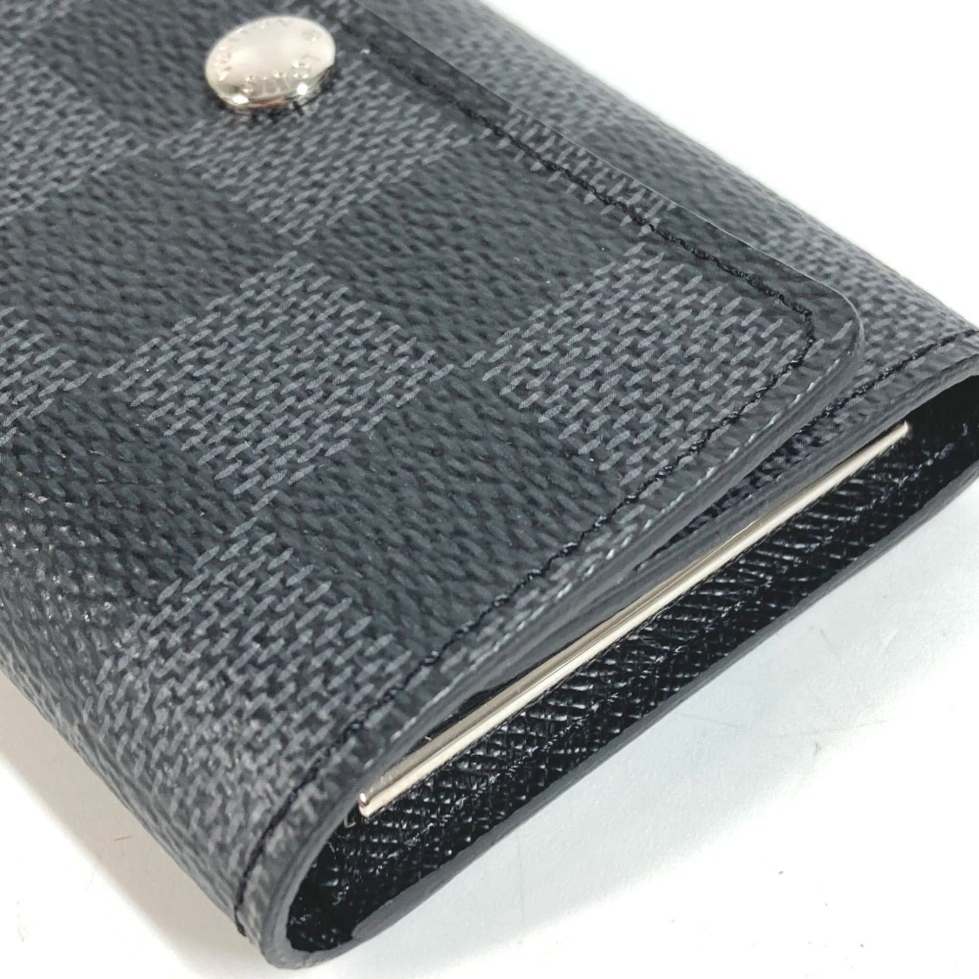 Louis Vuitton LOUIS VUITTON N62662 Damier Graphite Multicles 6 Key Case (6-ring key holder) - Canvas Men's & Women's Black Size ONE SIZE - 4 Thumbnail