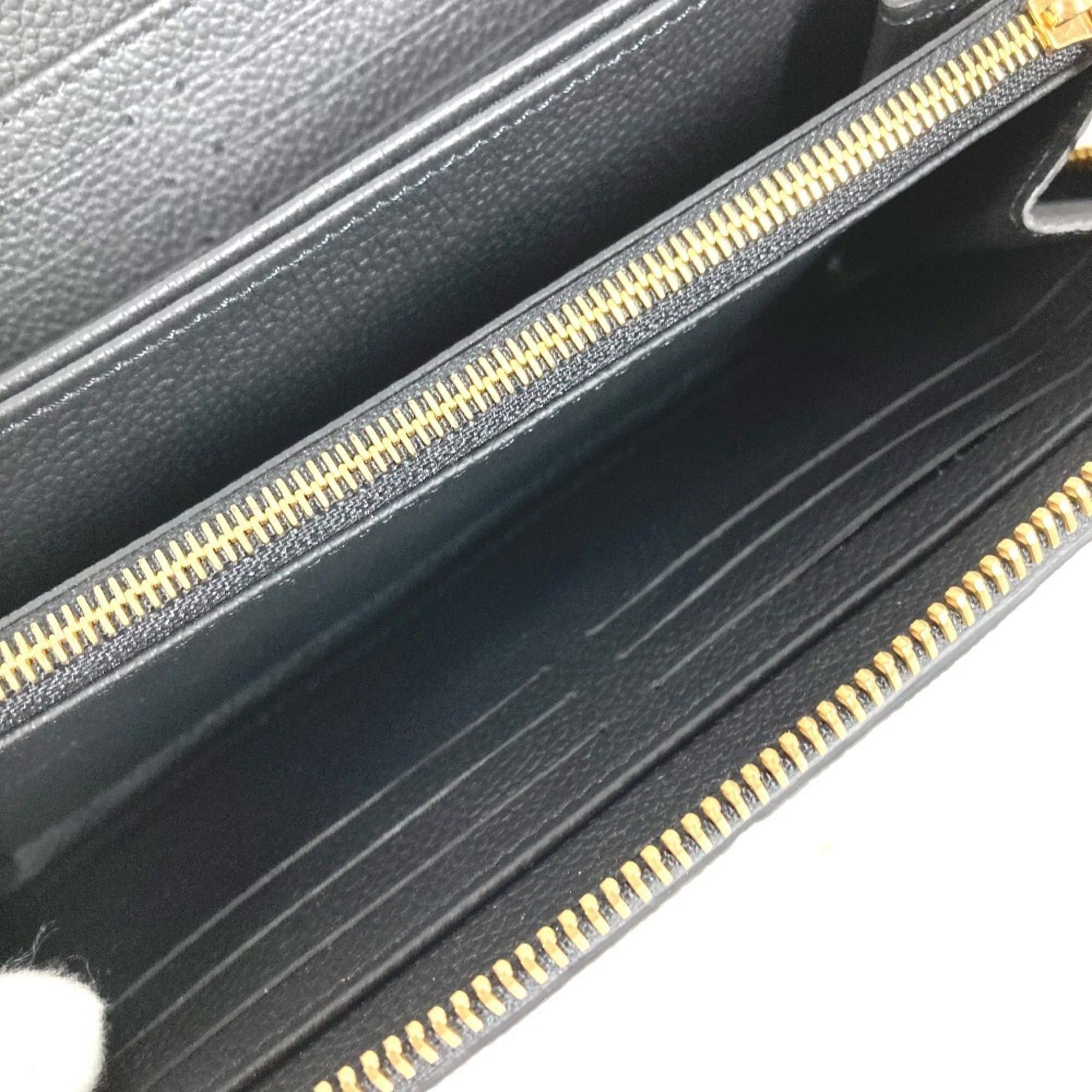 Louis Vuitton LOUIS VUITTON M14160 Japan Limited Edition LV × TM Monogram Empreinte Zippy Wallet Takashi Murakami Panda Round Zipper Long Leather Men's Women's Noir Black Like New Size ONE SIZE - 6 Thumbnail