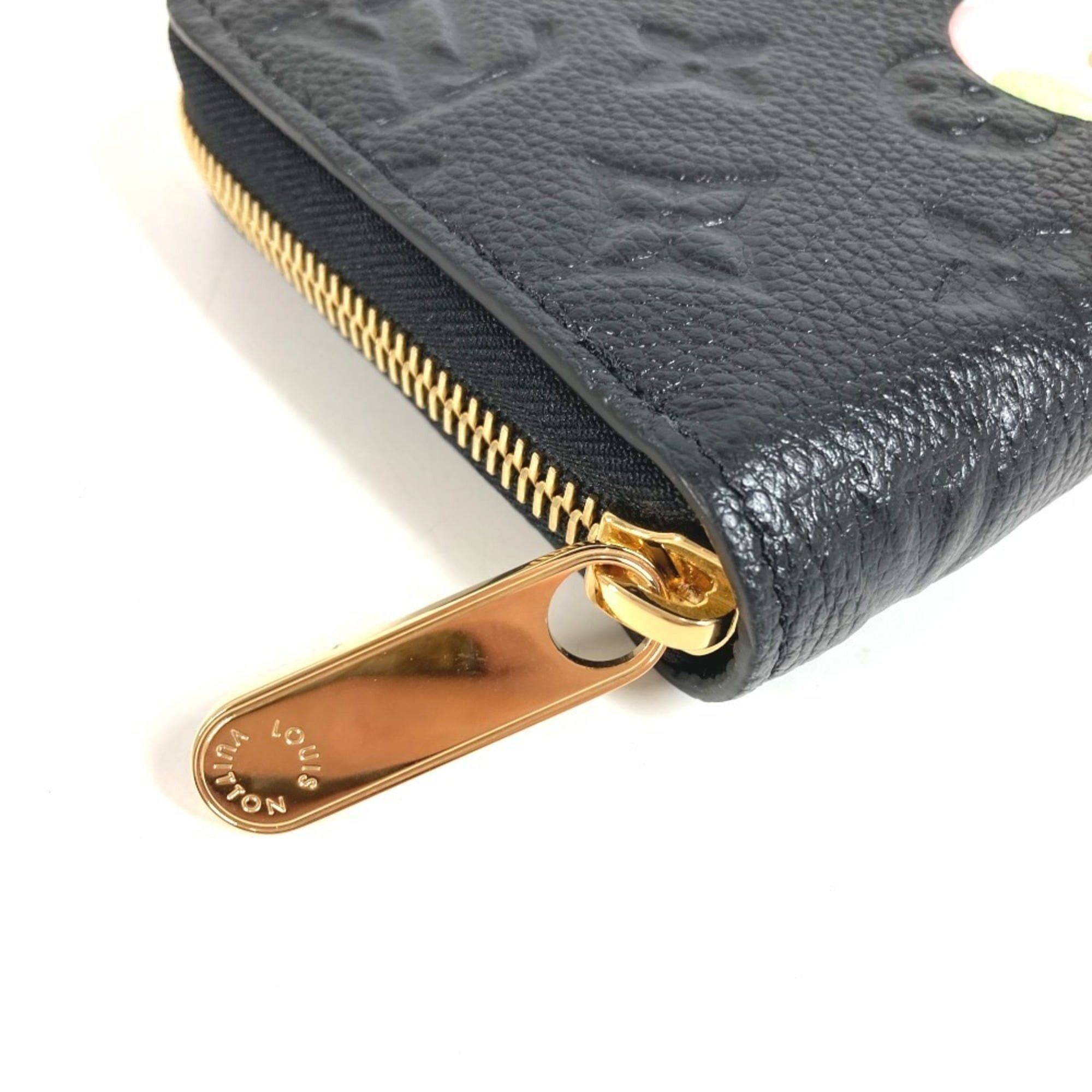 Louis Vuitton LOUIS VUITTON M14160 Japan Limited Edition LV × TM Monogram Empreinte Zippy Wallet Takashi Murakami Panda Round Zipper Long Leather Men's Women's Noir Black Like New Size ONE SIZE - 12 Thumbnail