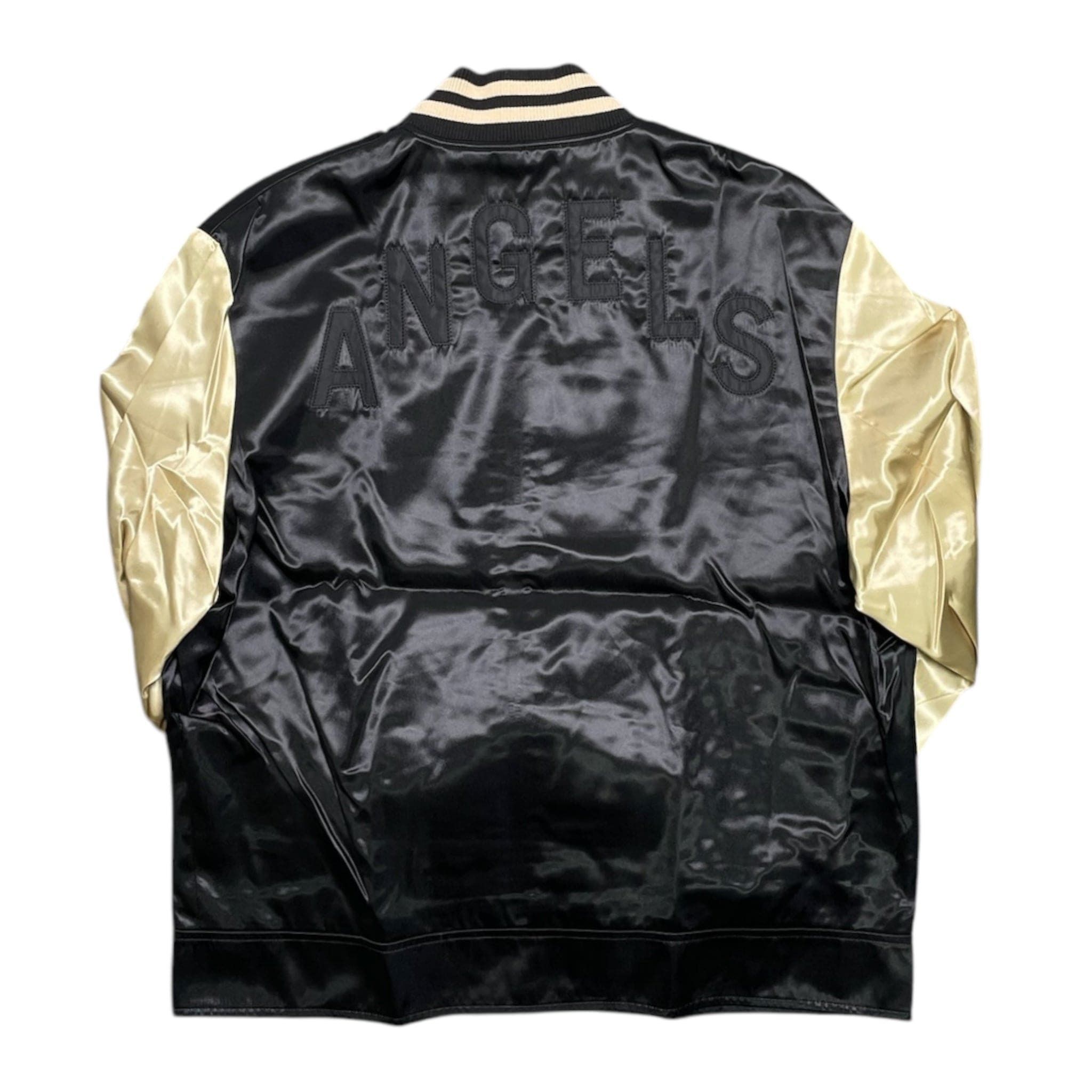 Palm Angels PXP Satin Varsity Black Gold White Size US XL / EU 56 / 4 - 2 Thumbnail