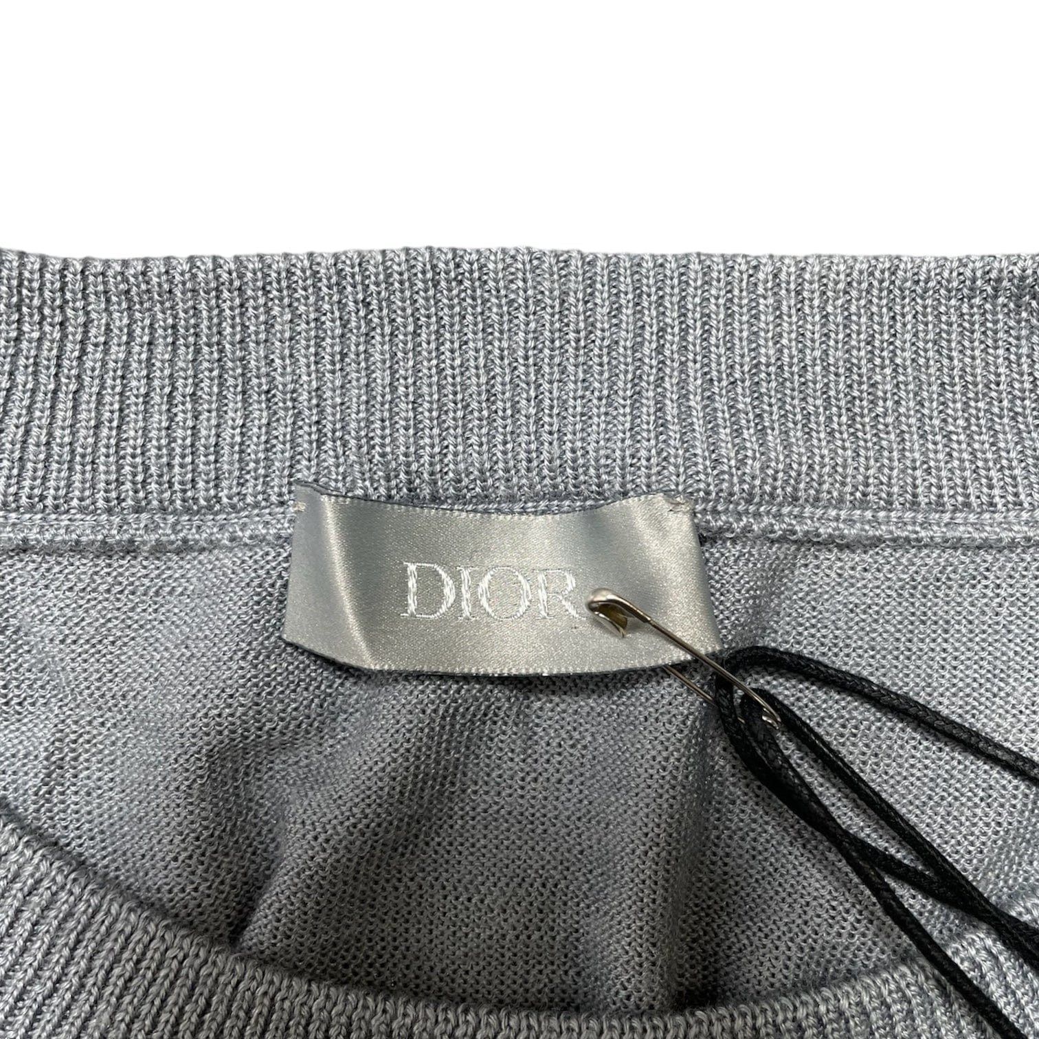 Dior Dior x Daniel Arsham Eroded Logo Knit Crewneck Sweater Grey Size US S / EU 44-46 / 1 - 4 Thumbnail